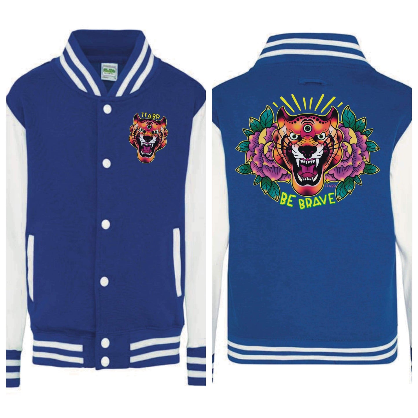 BE BRAVE! Kids Varsity Jacket