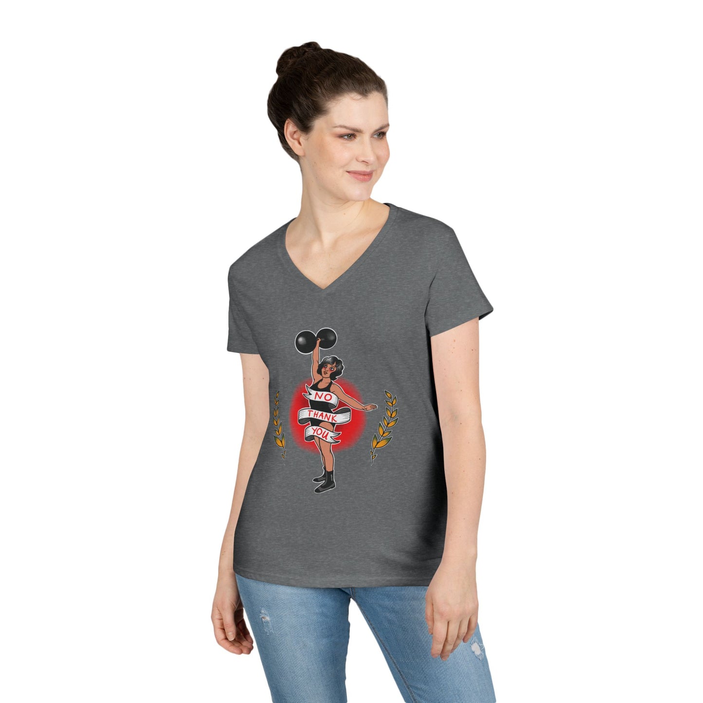 No Thank You - Women’s V-Neck T-Shirt