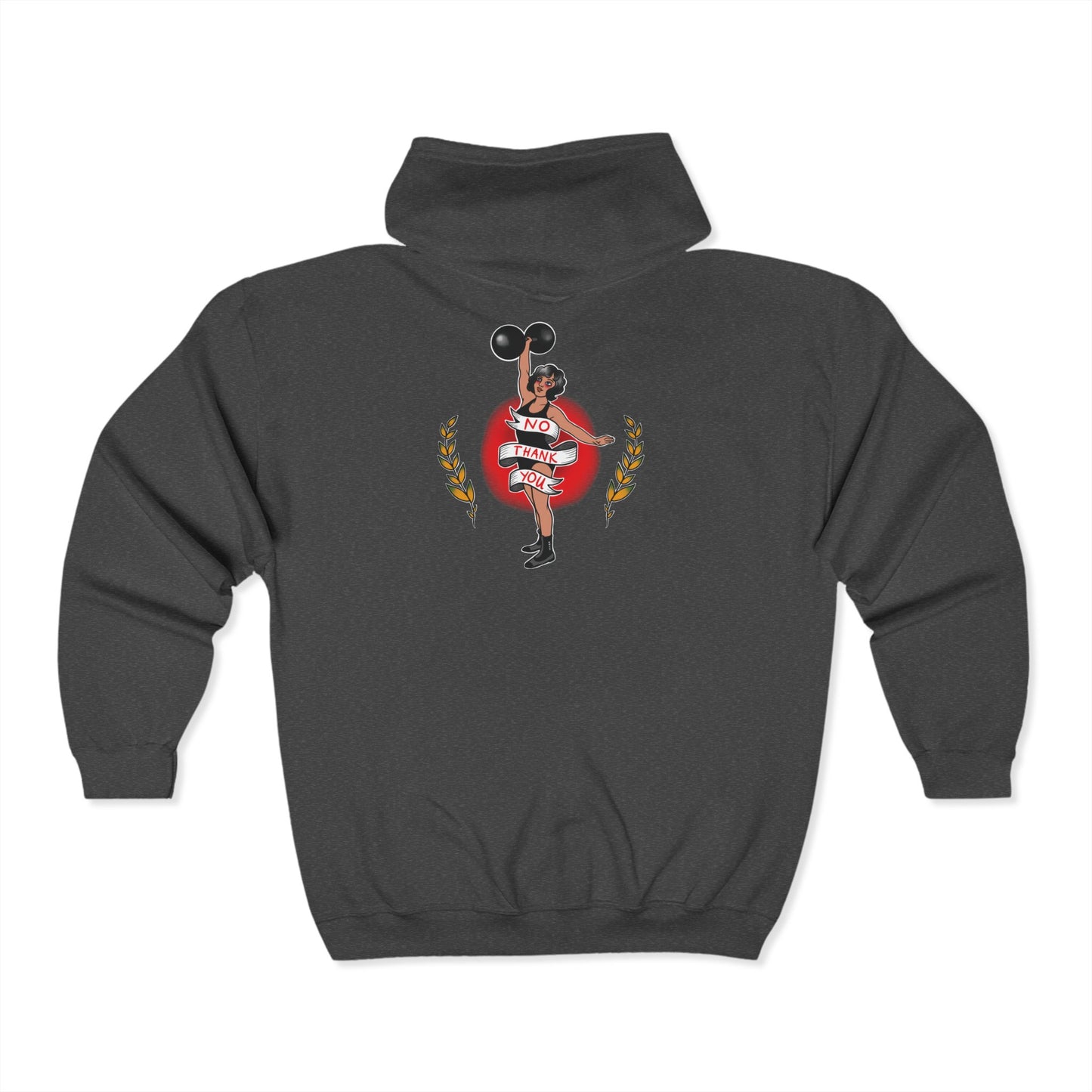 No Thank You - Unisex Heavy Blend™ Full Zip Hooded Sweatshirt