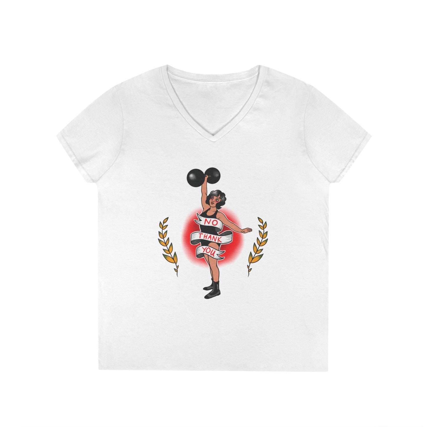 No Thank You - Women’s V-Neck T-Shirt