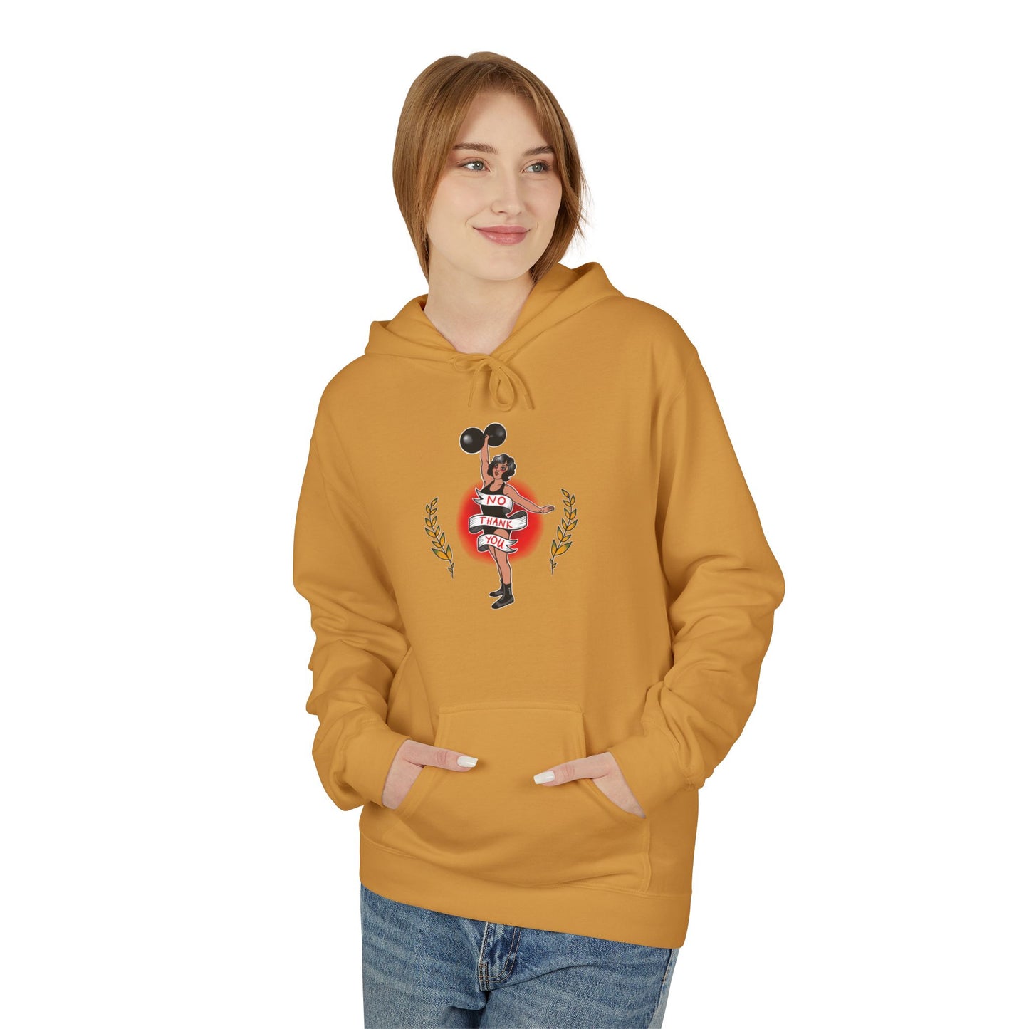 No Thank You - Unisex Softstyle Hoodie