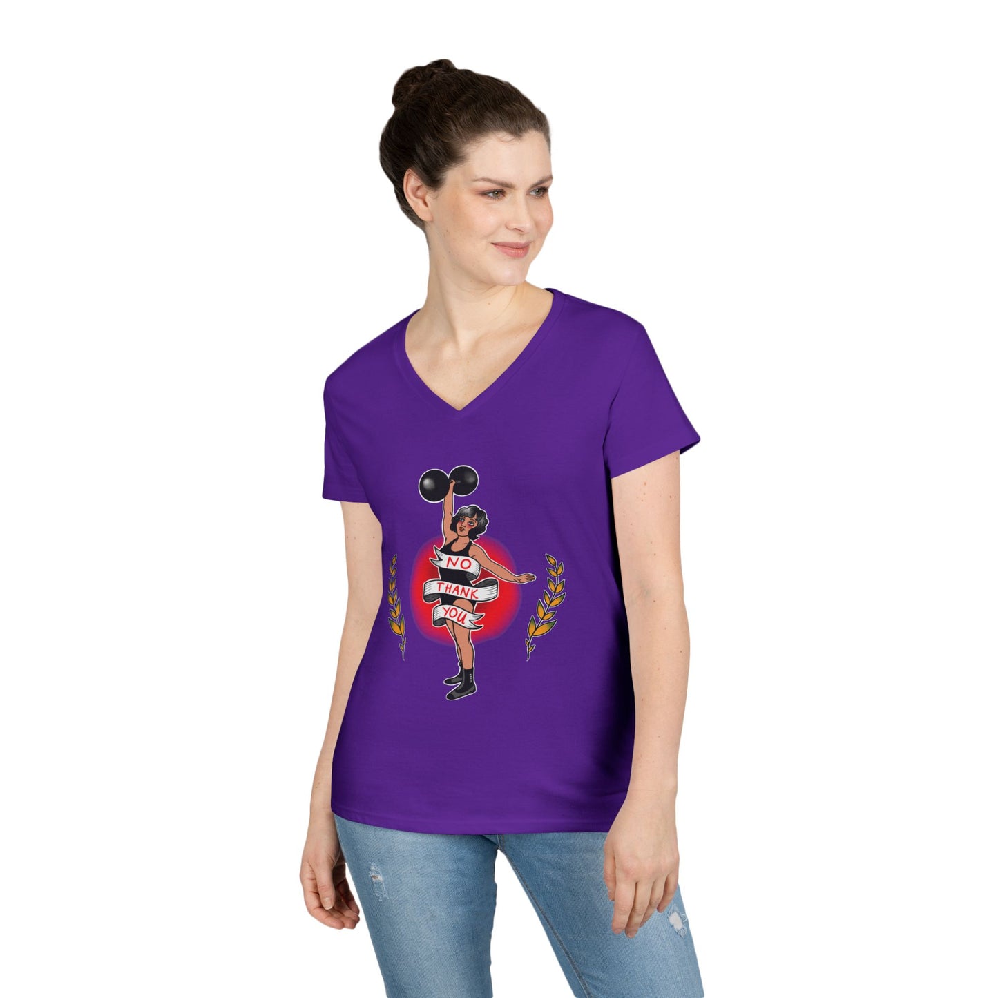No Thank You - Women’s V-Neck T-Shirt