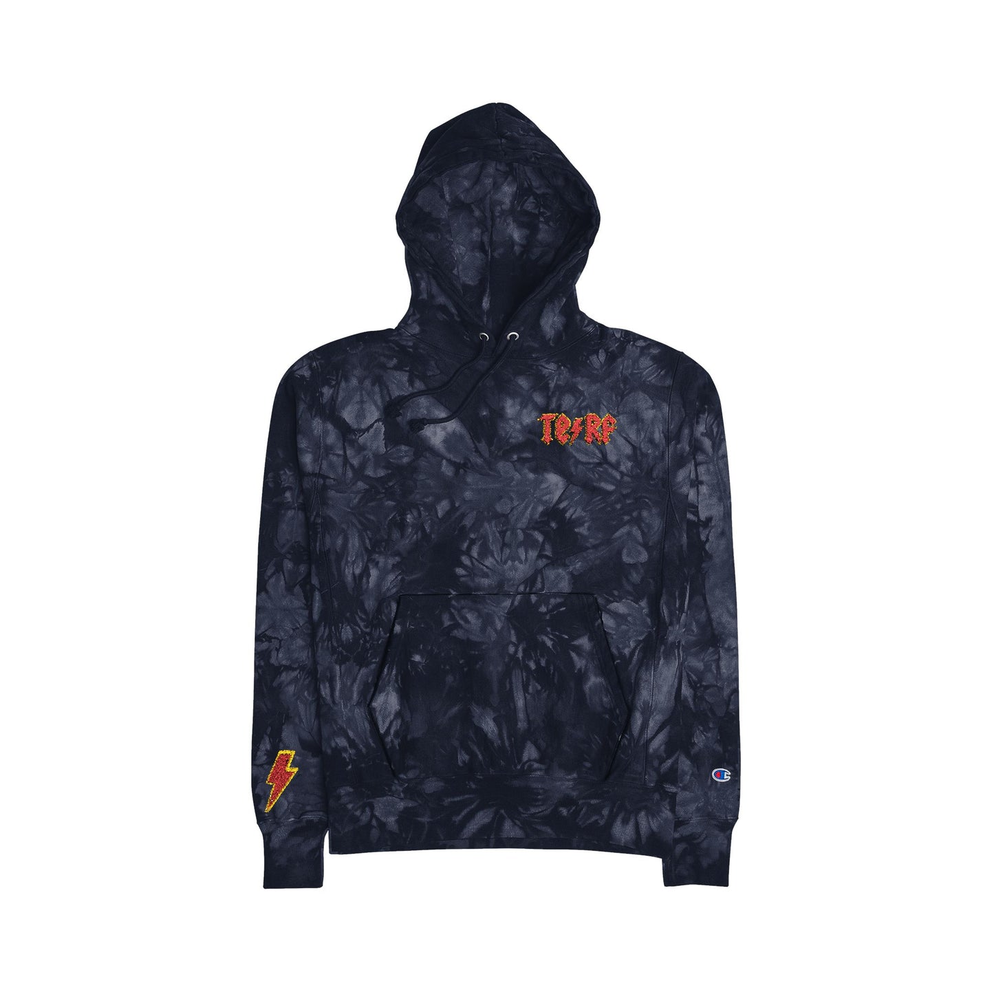 TE / RF - Embroidered Unisex Tie-Dye Champion Hoodie
