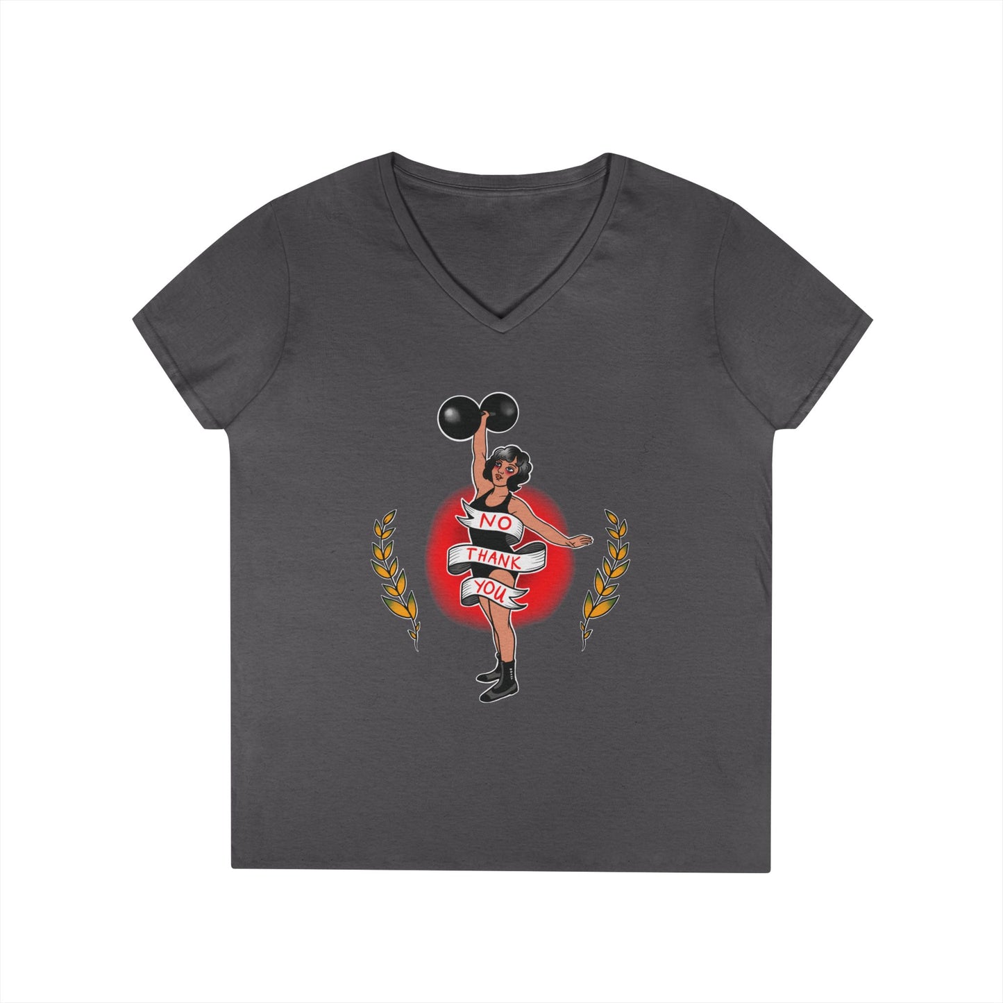 No Thank You - Women’s V-Neck T-Shirt