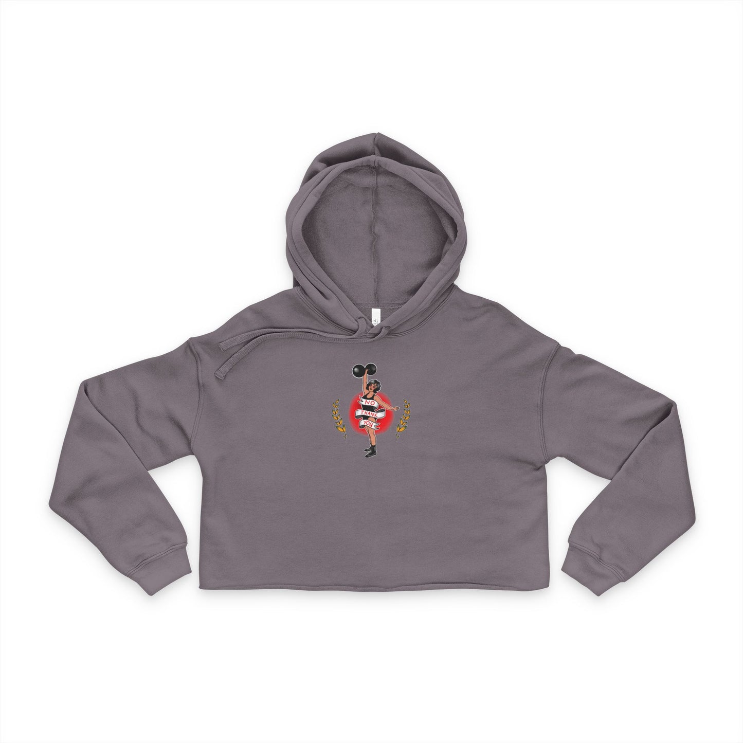 No Thank You - Women's Cropped Hoodie