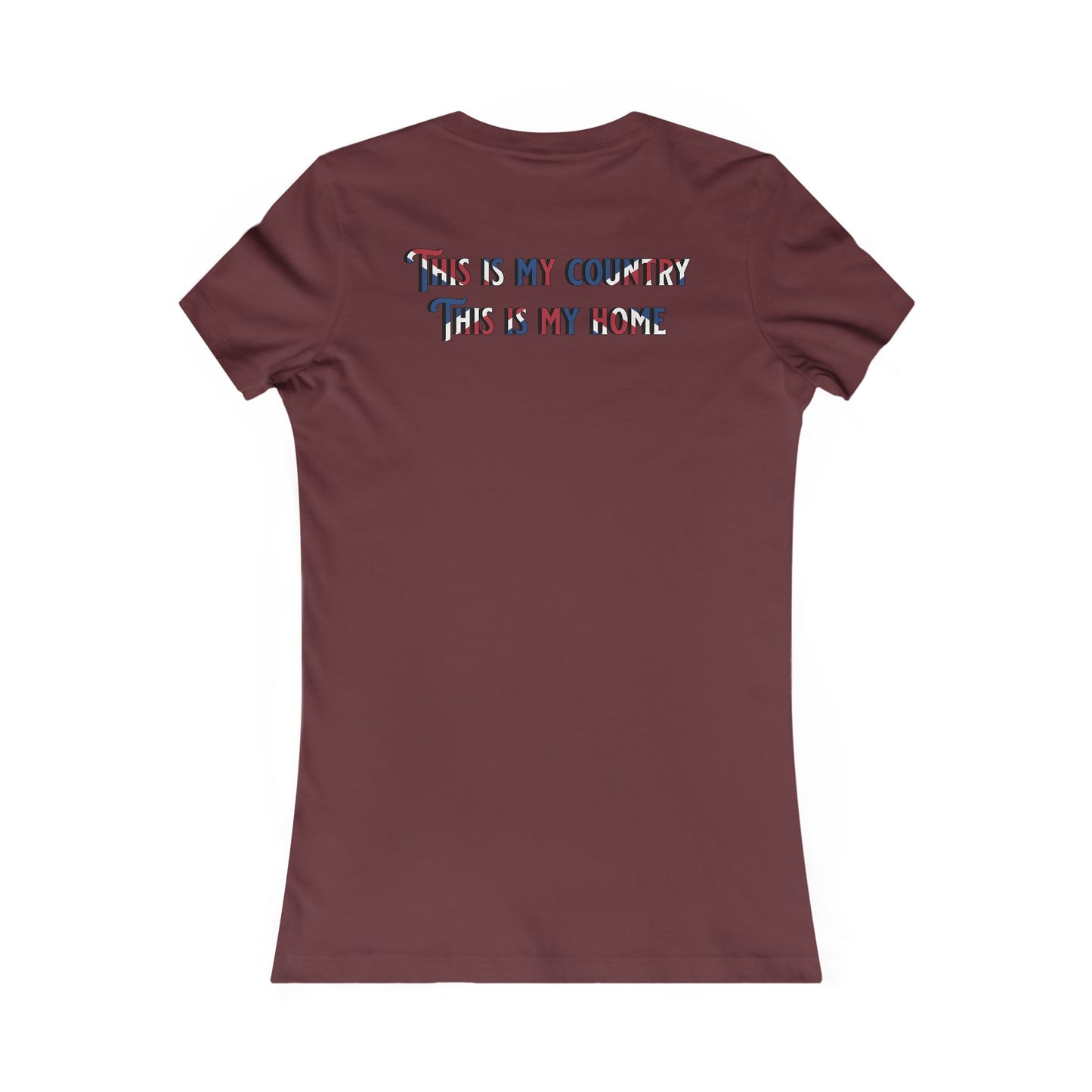 Union Jack Ladyfit Top (Front&Back)