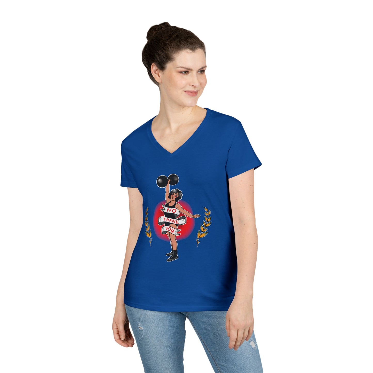 No Thank You - Women’s V-Neck T-Shirt