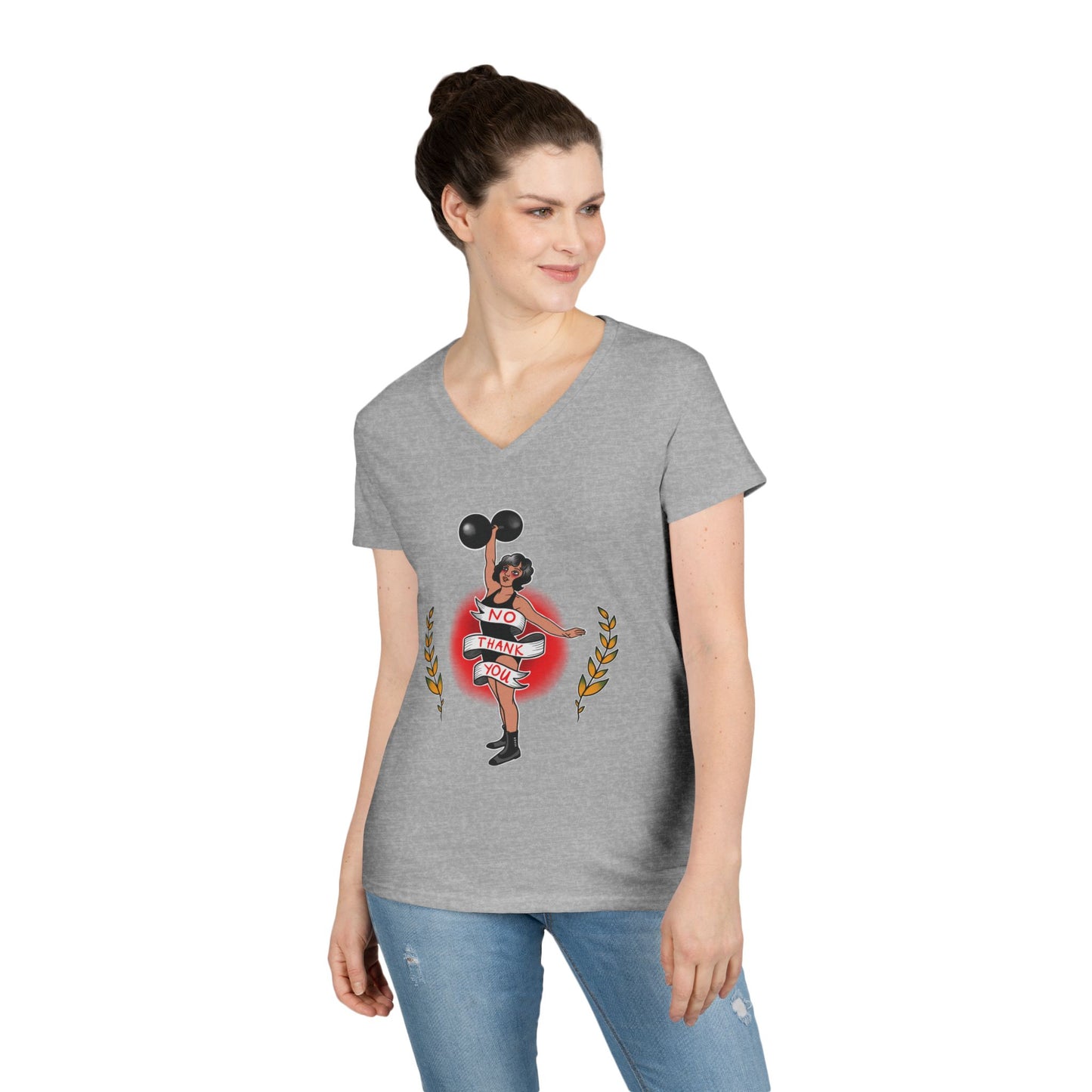 No Thank You - Women’s V-Neck T-Shirt