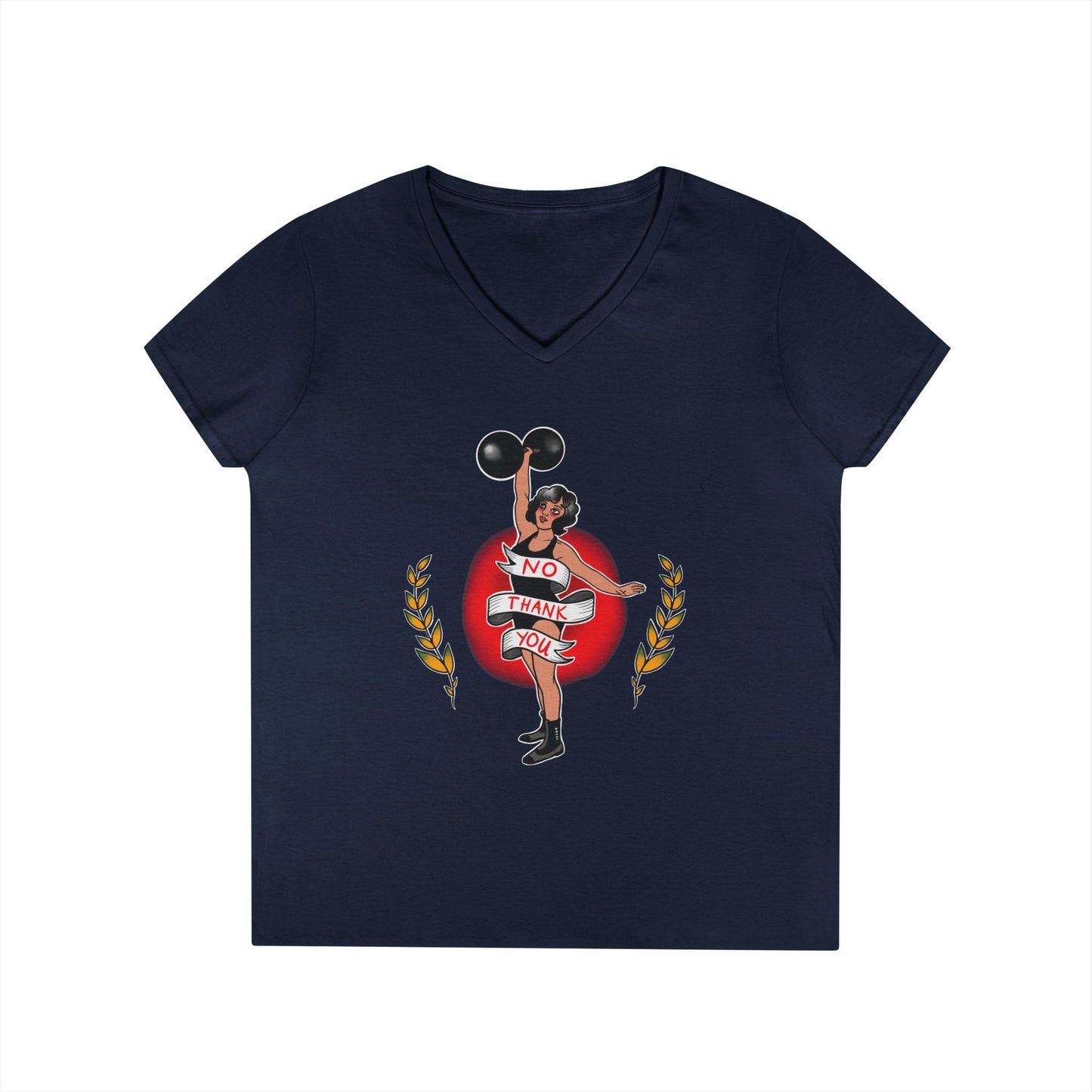 No Thank You - Women’s V-Neck T-Shirt
