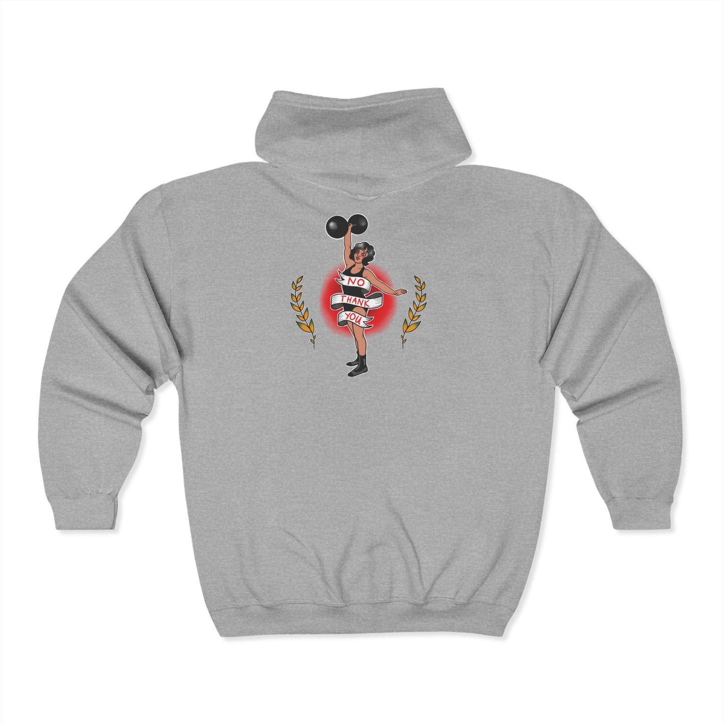 No Thank You - Unisex Heavy Blend™ Full Zip Hooded Sweatshirt