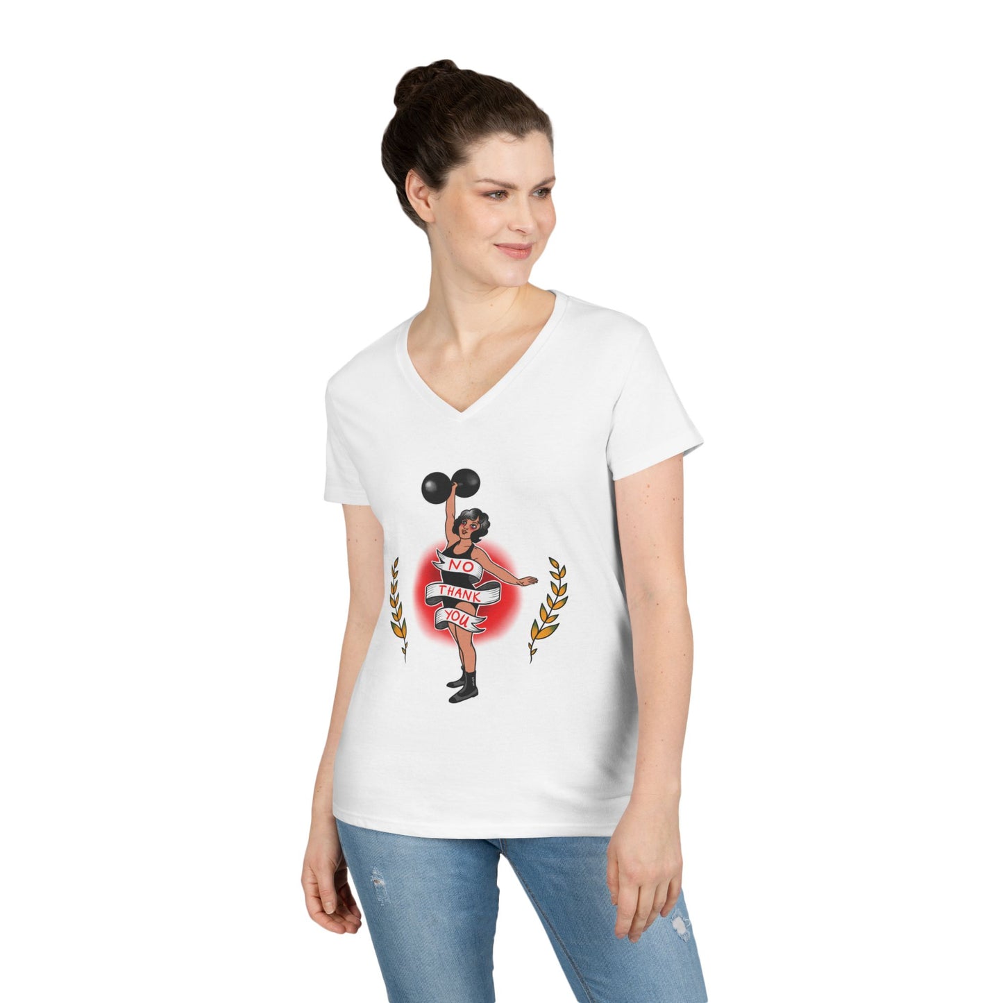 No Thank You - Women’s V-Neck T-Shirt