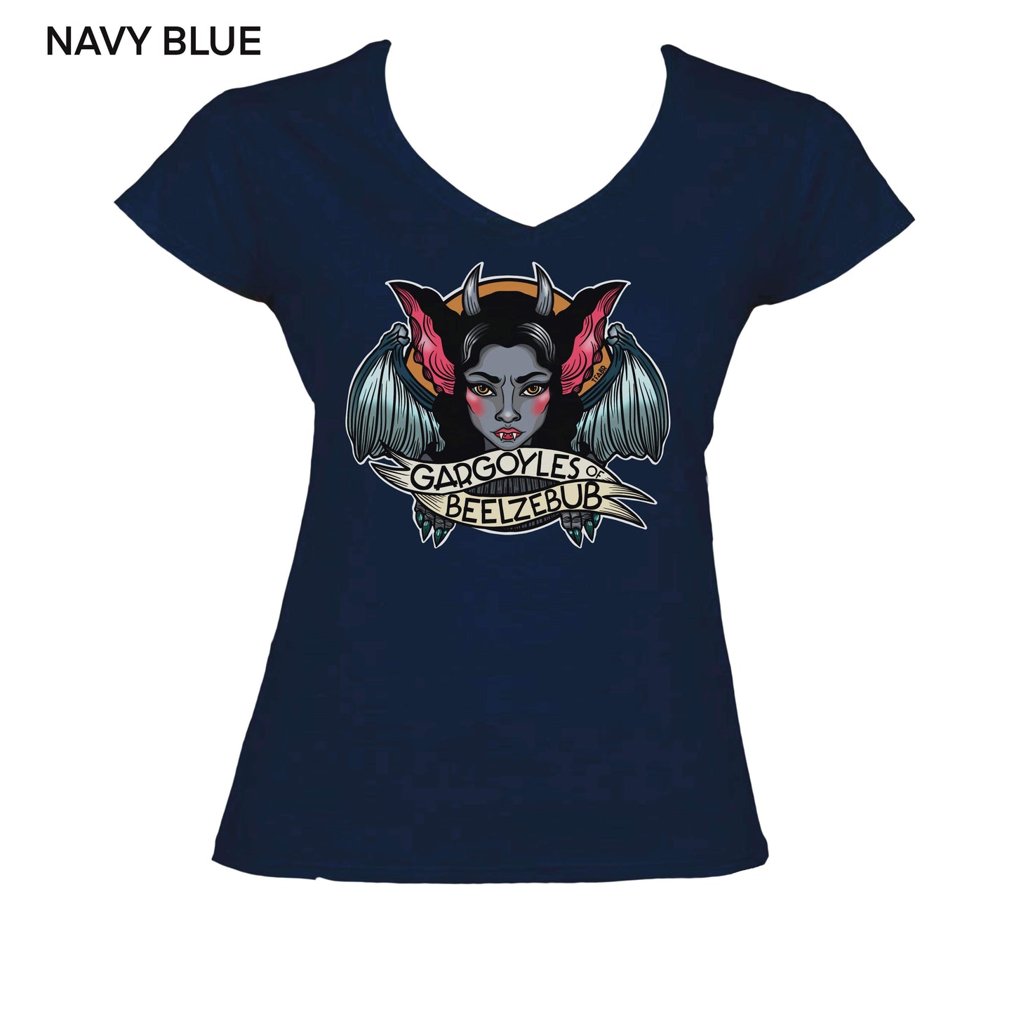 Gargoyles of Beelzebub! Ladyfit V-Neck