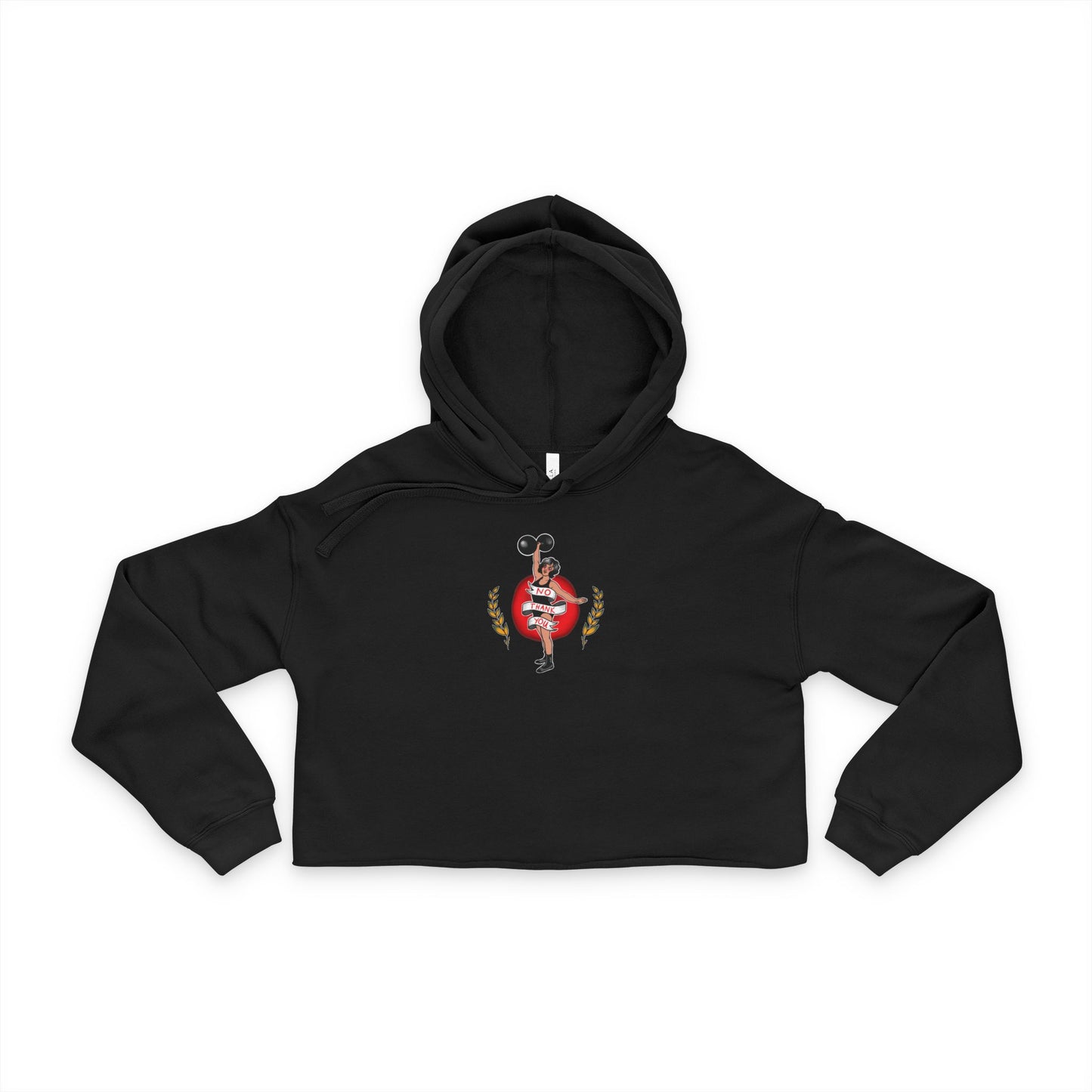 No Thank You - Women's Cropped Hoodie