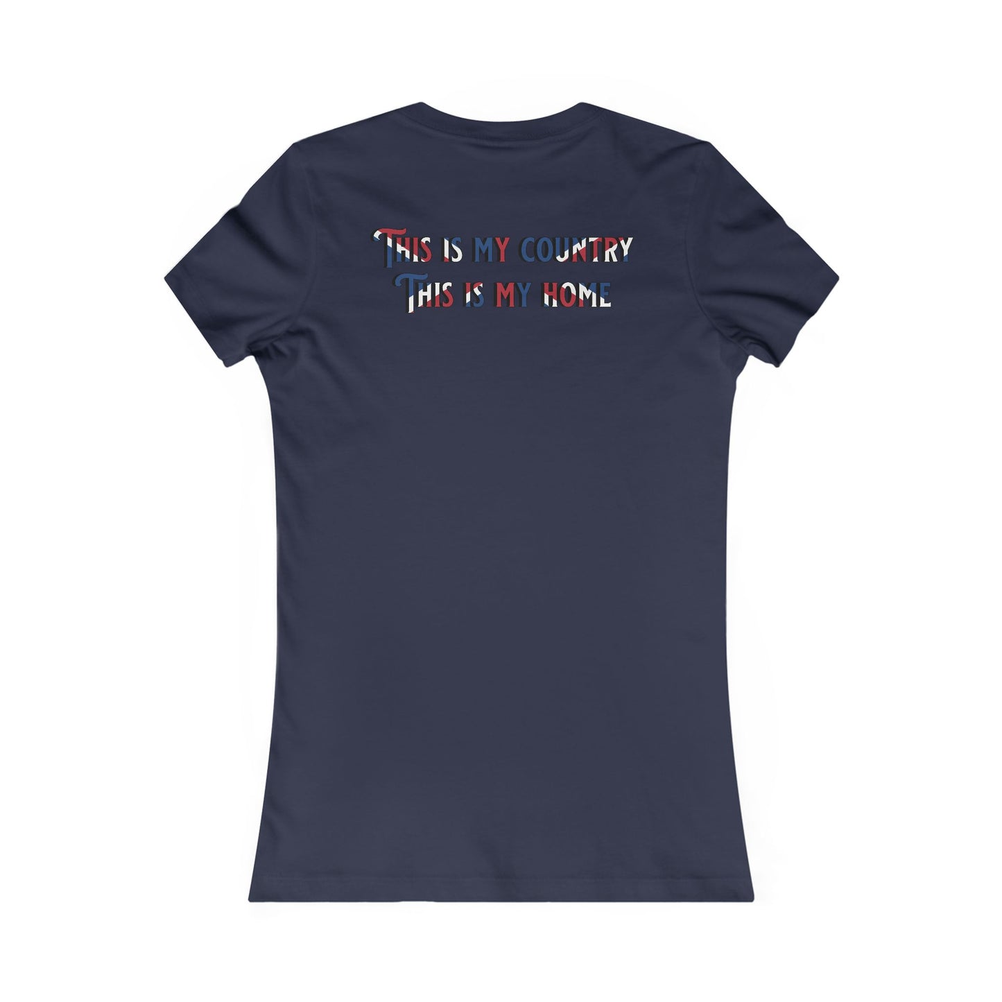 Union Jack Ladyfit Top (Left Chest)