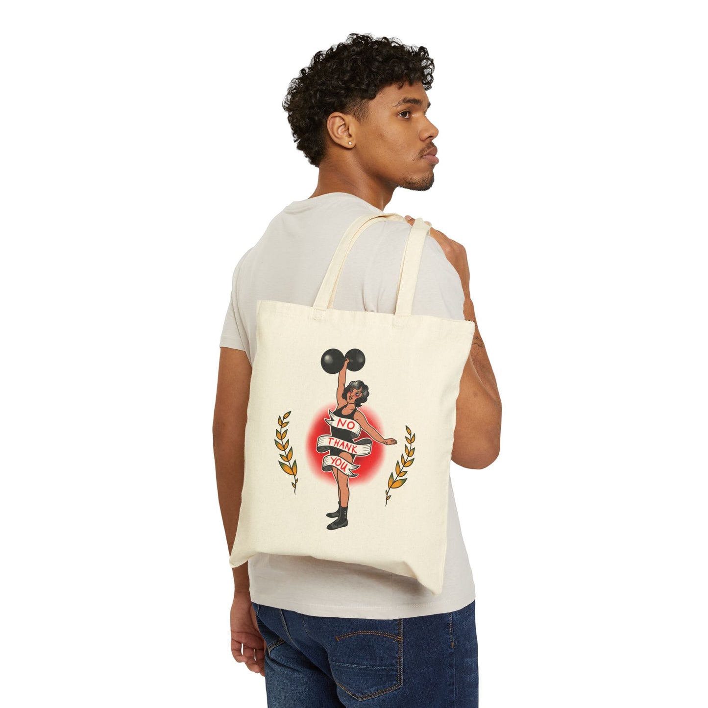No Thank You - Cotton Canvas Tote Bag