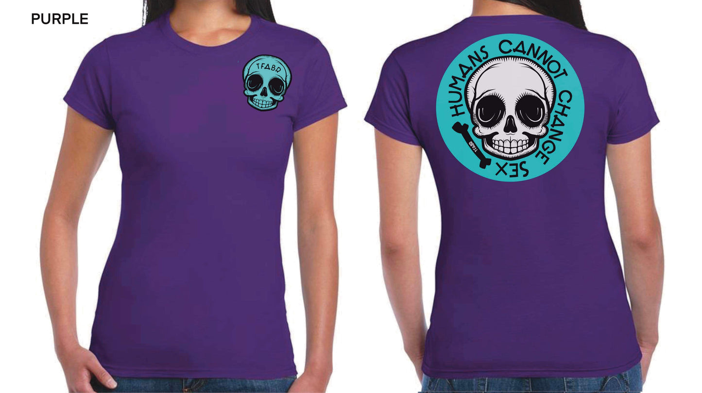 Humans Front&Back Ladyfit Tee