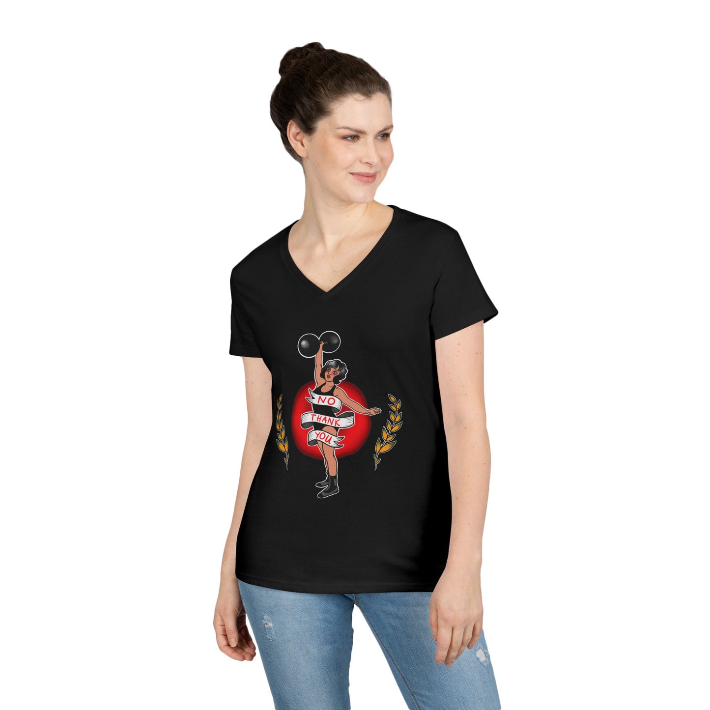 No Thank You - Women’s V-Neck T-Shirt