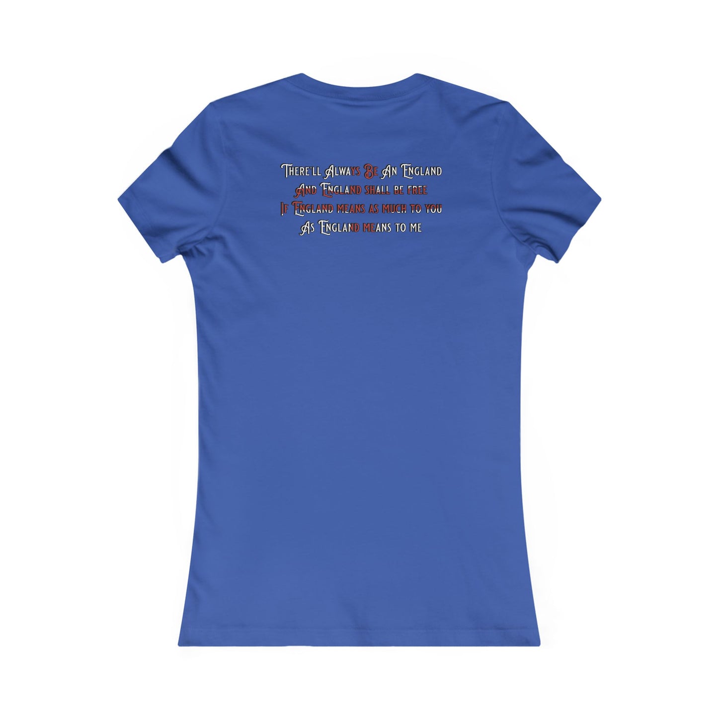 England Ladyfit Top (Front&Back)