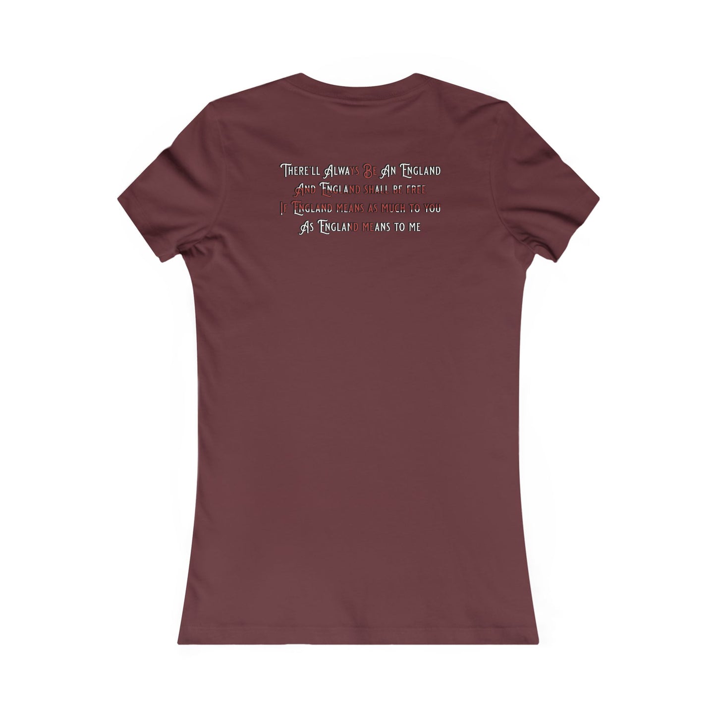 England Ladyfit Top (Front&Back)