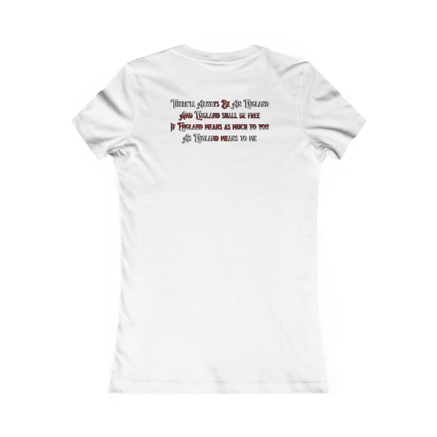 England Ladyfit Top (Front&Back)
