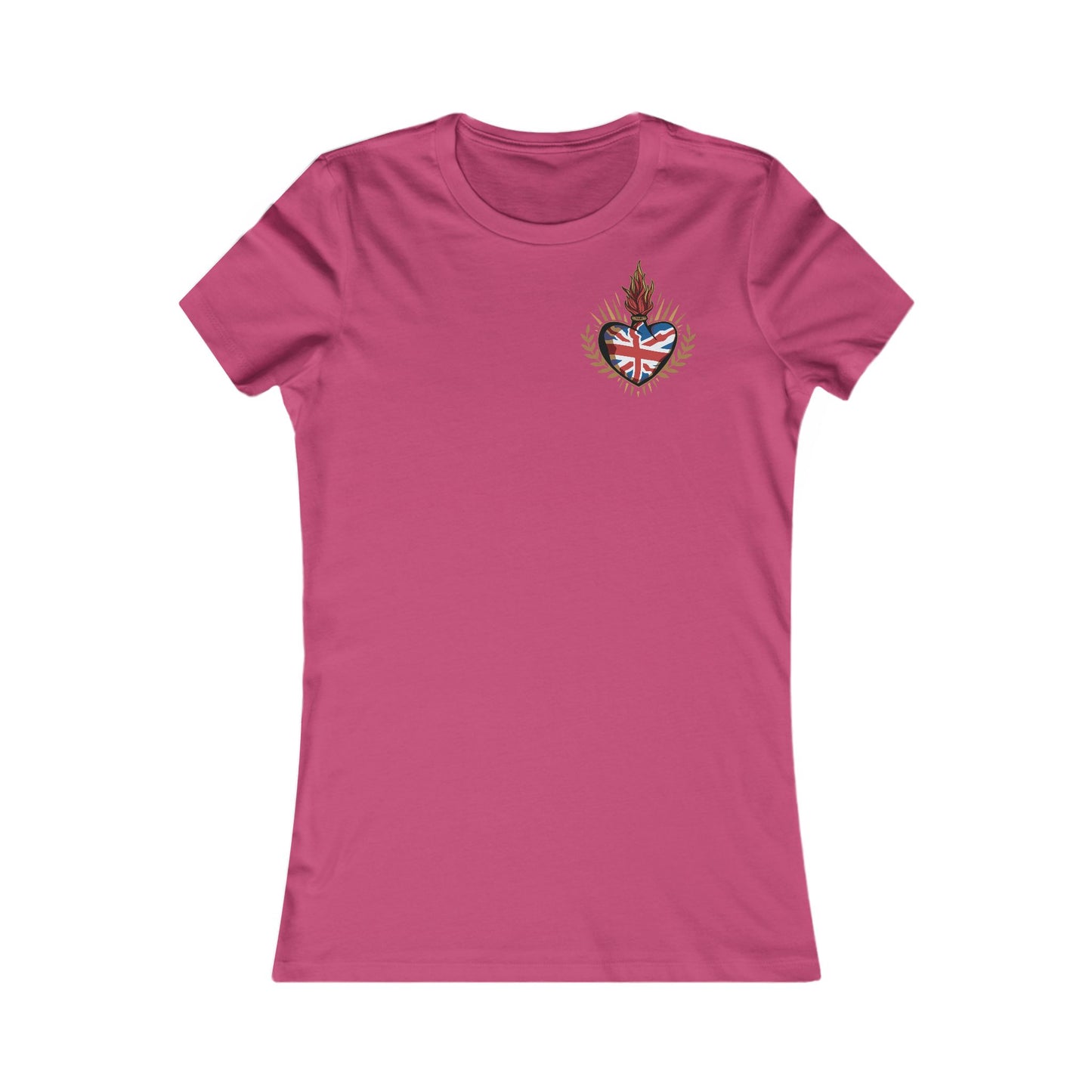 Union Jack Ladyfit Top (Left Chest)