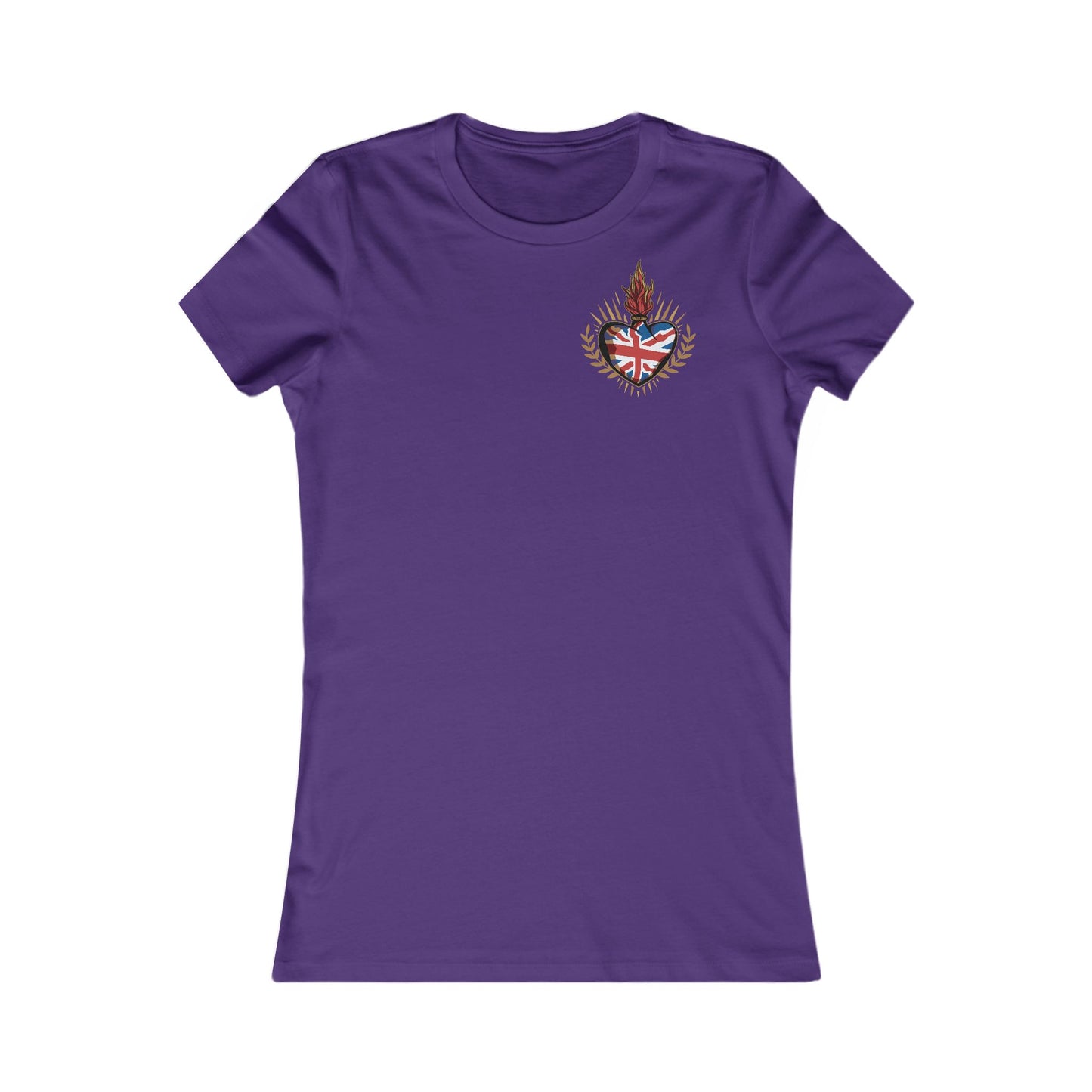 Union Jack Ladyfit Top (Left Chest)