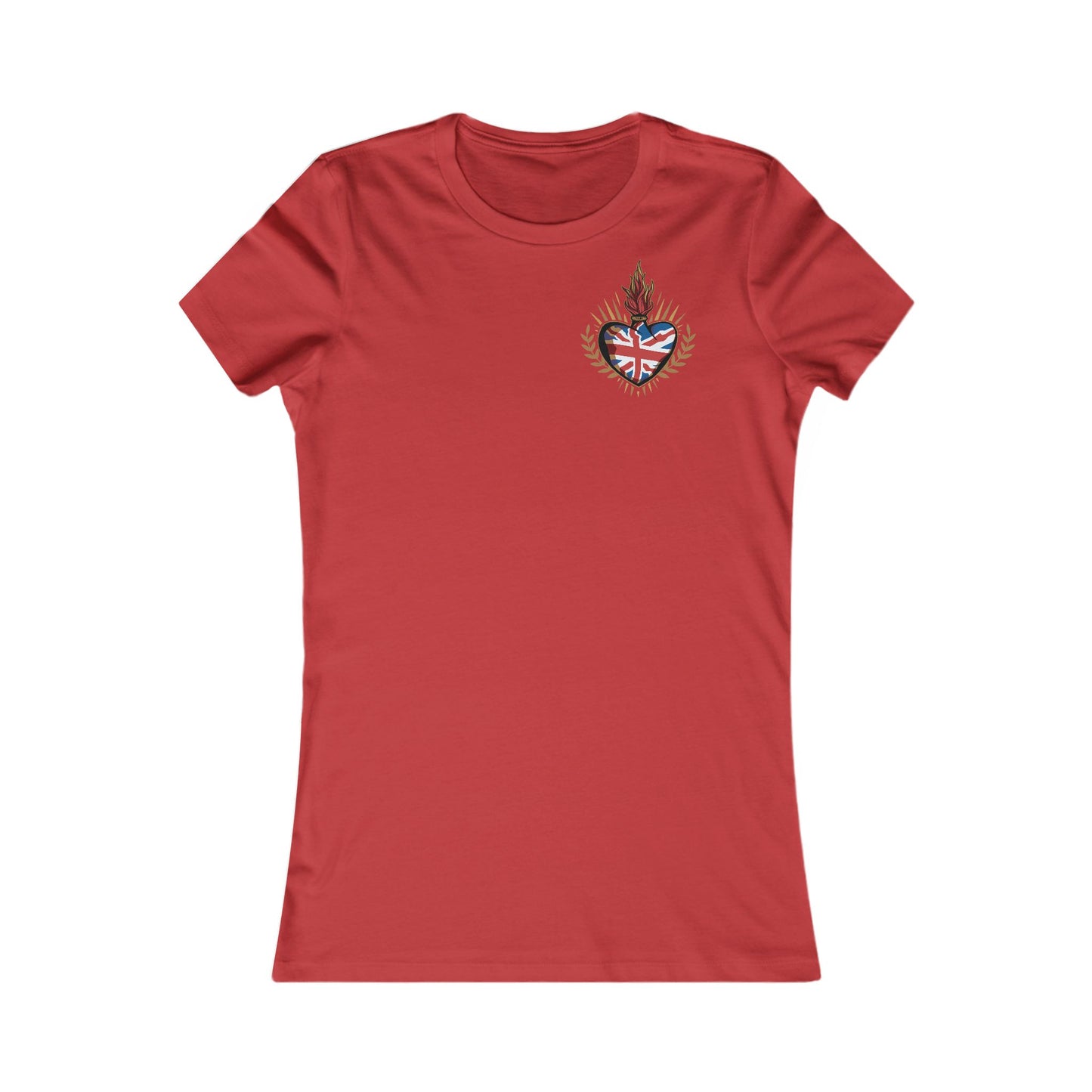 Union Jack Ladyfit Top (Left Chest)