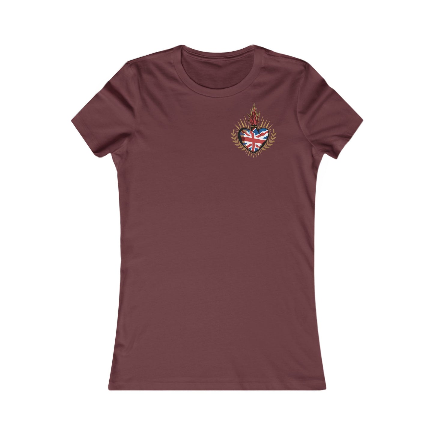 Union Jack Ladyfit Top (Left Chest)