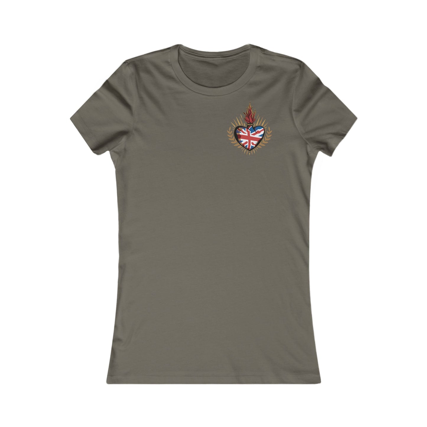Union Jack Ladyfit Top (Left Chest)