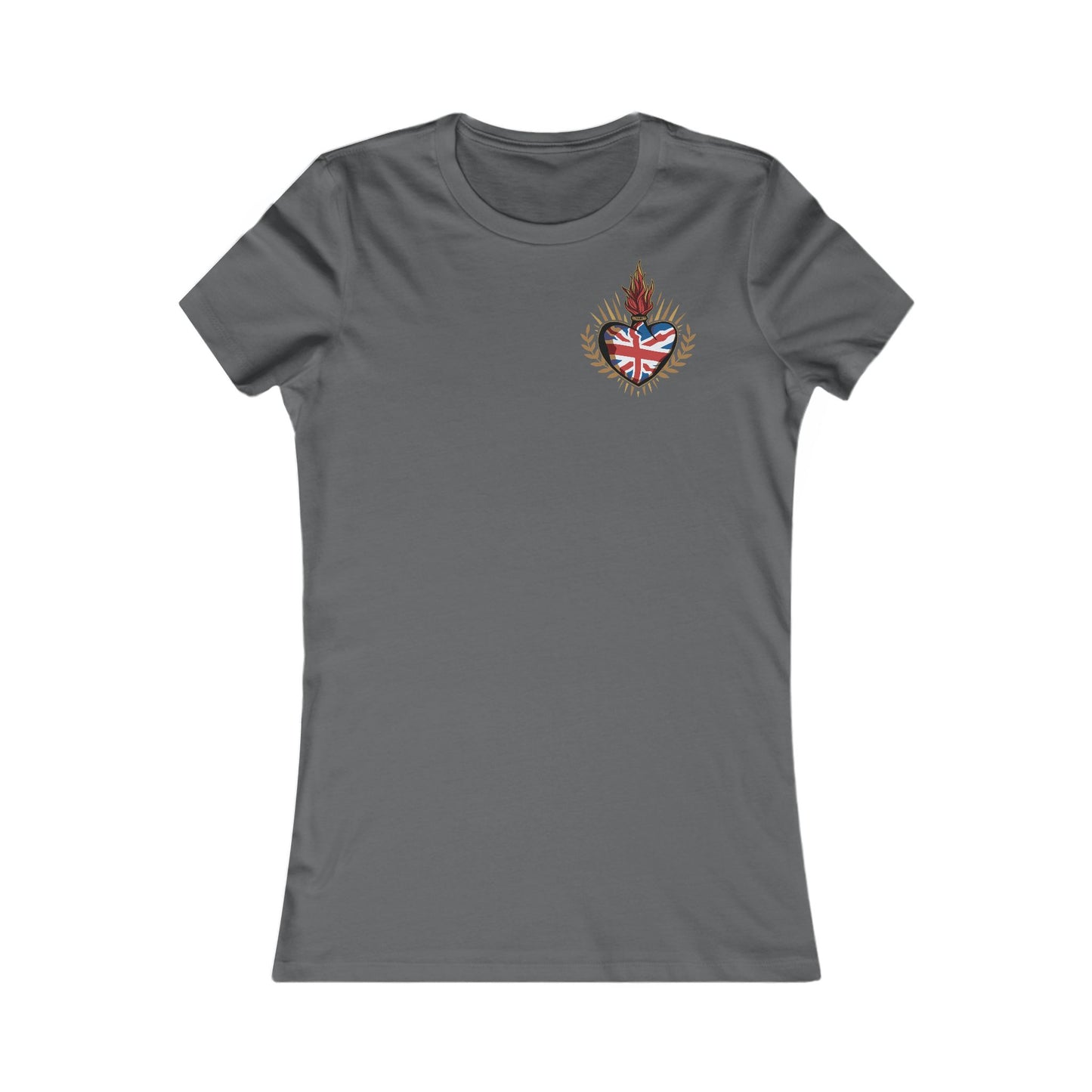 Union Jack Ladyfit Top (Left Chest)
