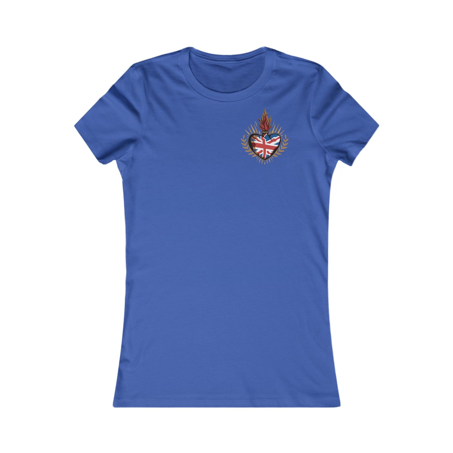 Union Jack Ladyfit Top (Left Chest)