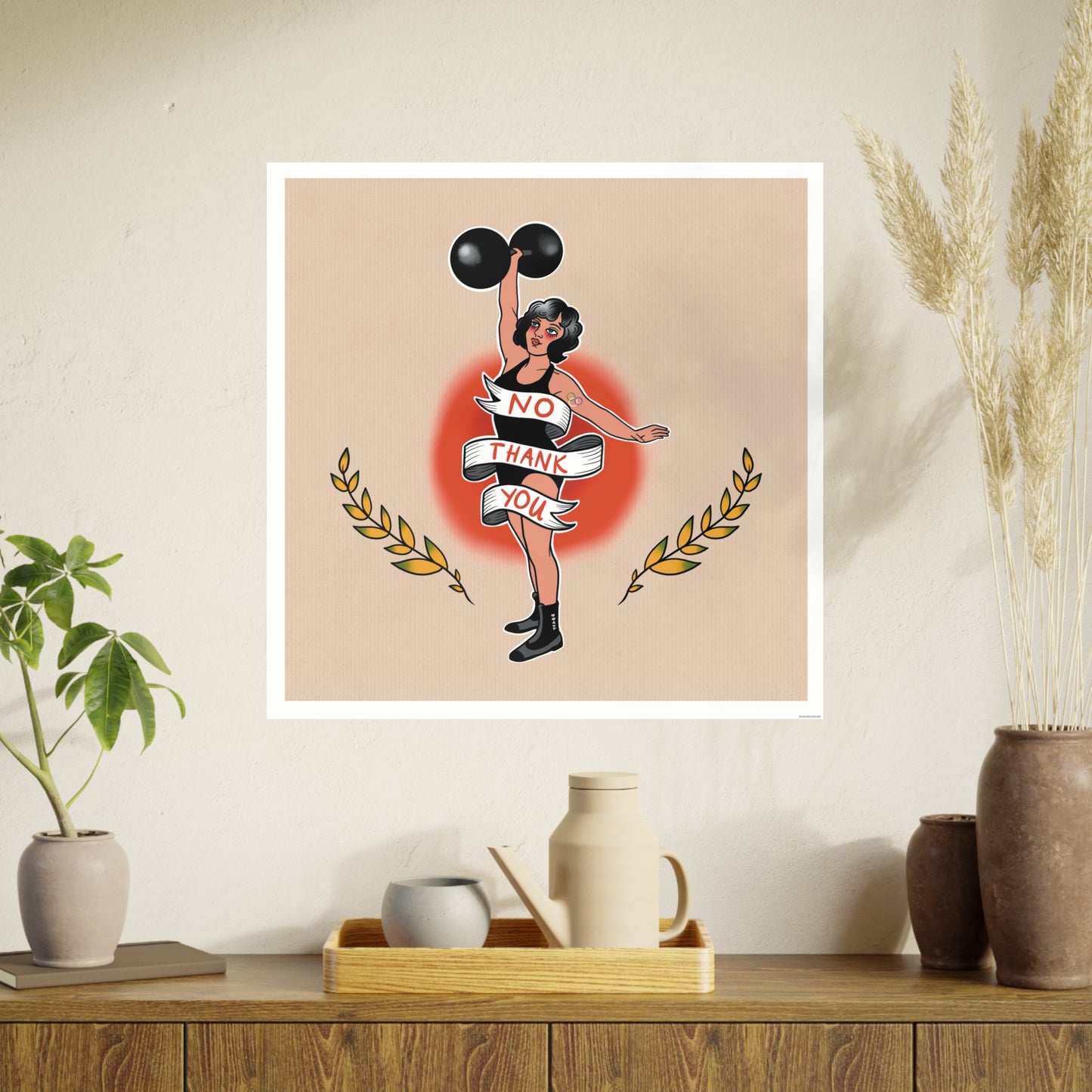 No Thank You - Art Poster