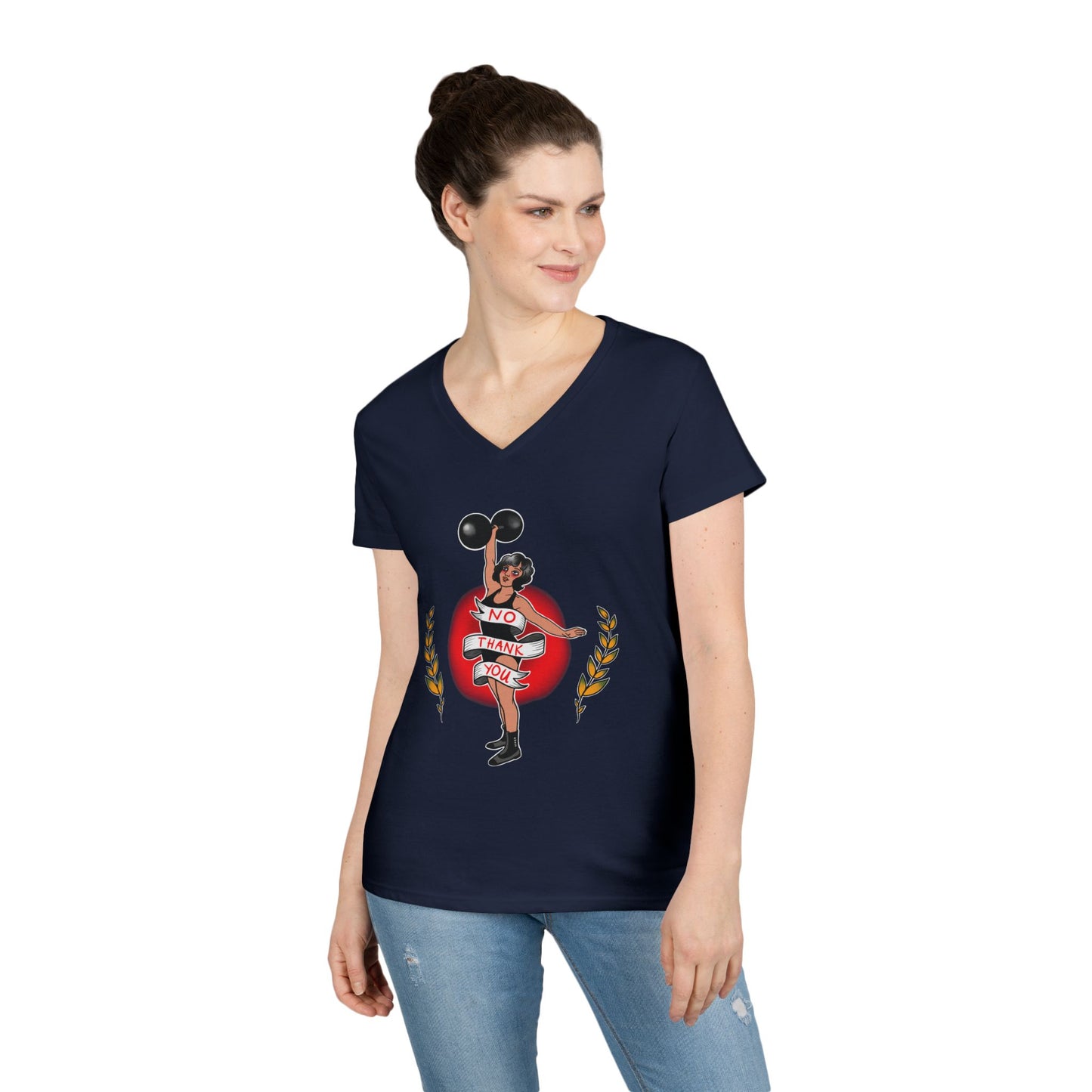 No Thank You - Women’s V-Neck T-Shirt