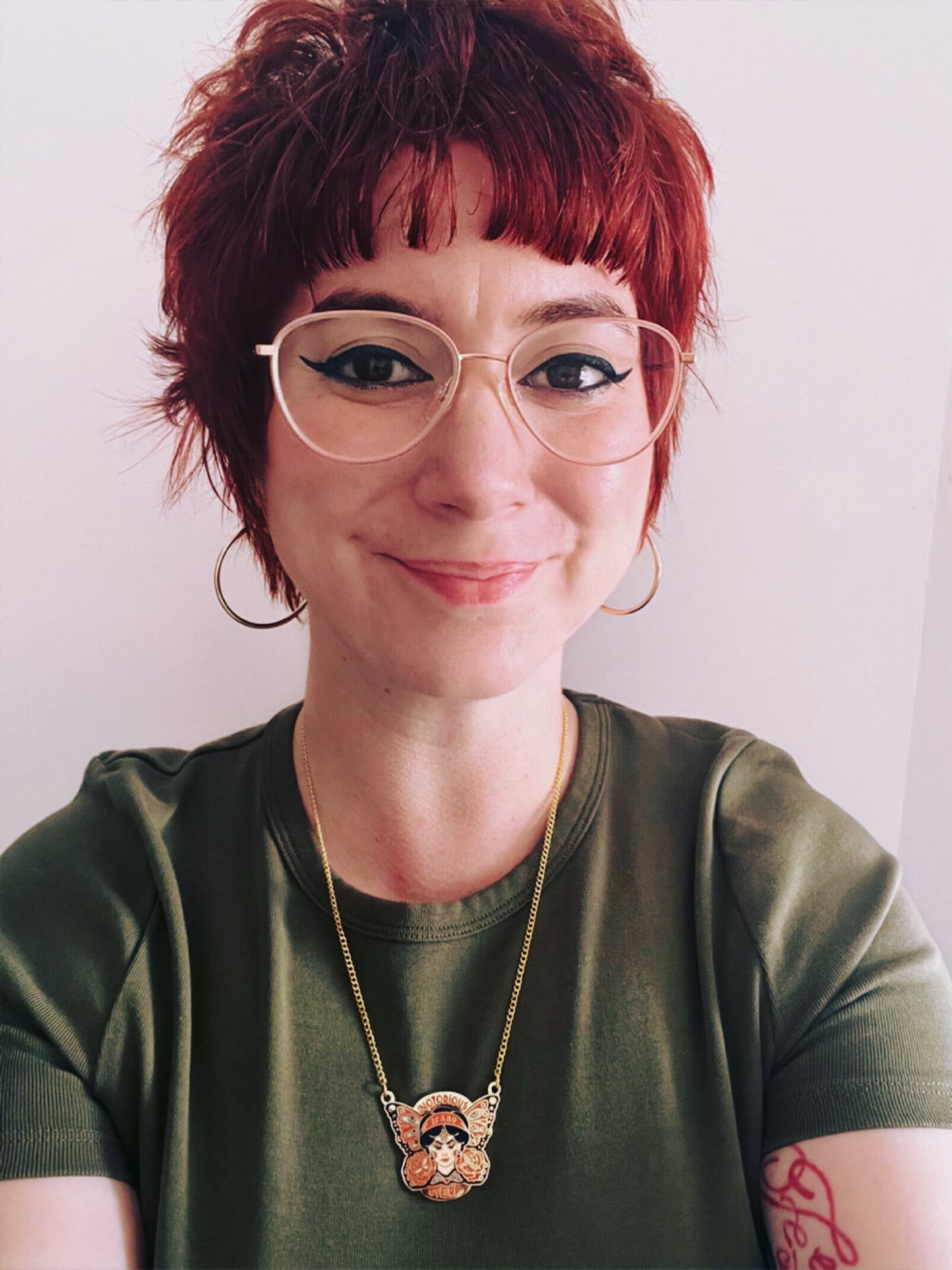 Notorious TERF Gold Plated Enamel Necklace LIMITED EDITION