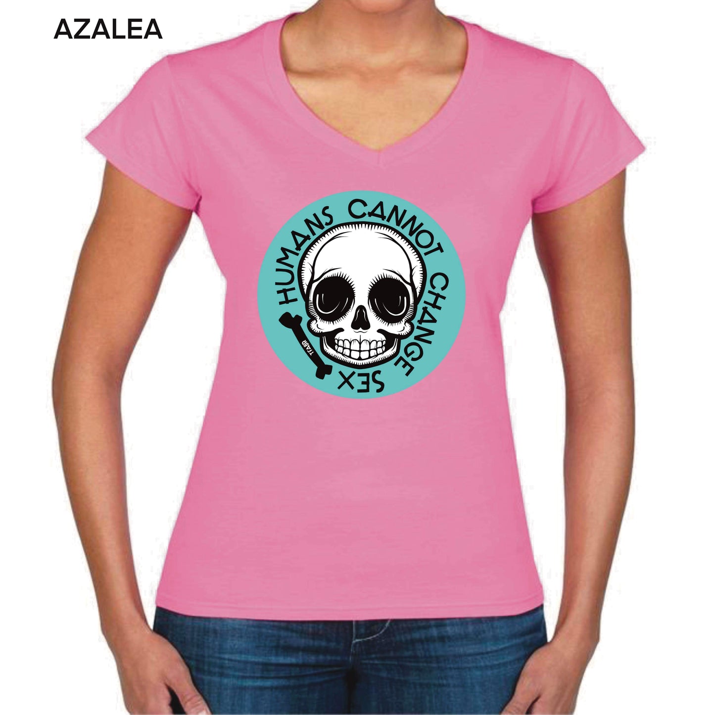 Humans V-Neck Ladyfit Tee