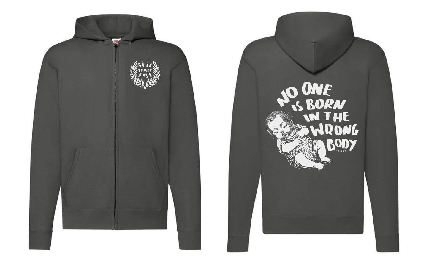 WrongBody Zip Up Hoodie