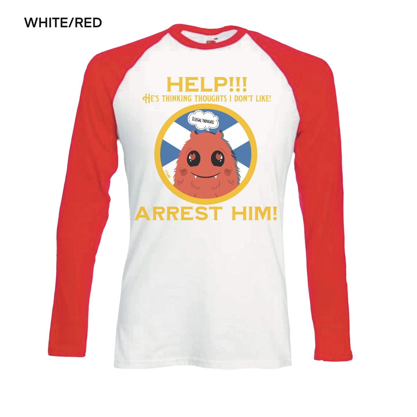 Arrest Scotland Men’s Baseball LongSleeve Tee