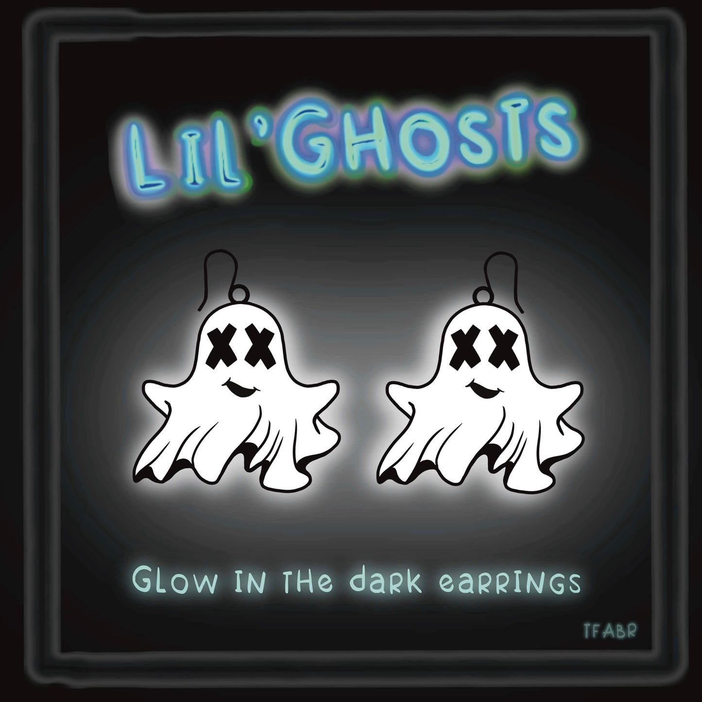 Lil’Ghosts Glow in The Dark Enamel Earrings