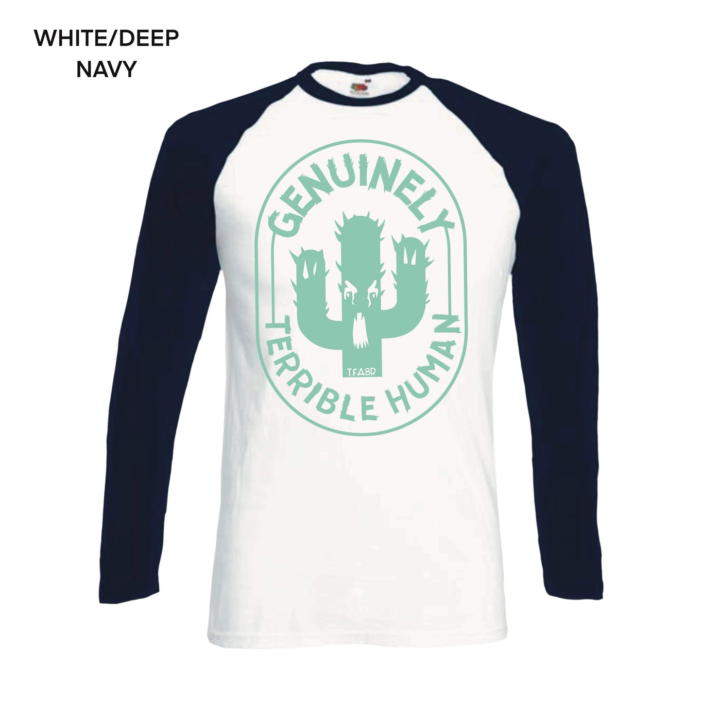 Genuinely Terrible Men’s LongSleeve Baseball Shirt