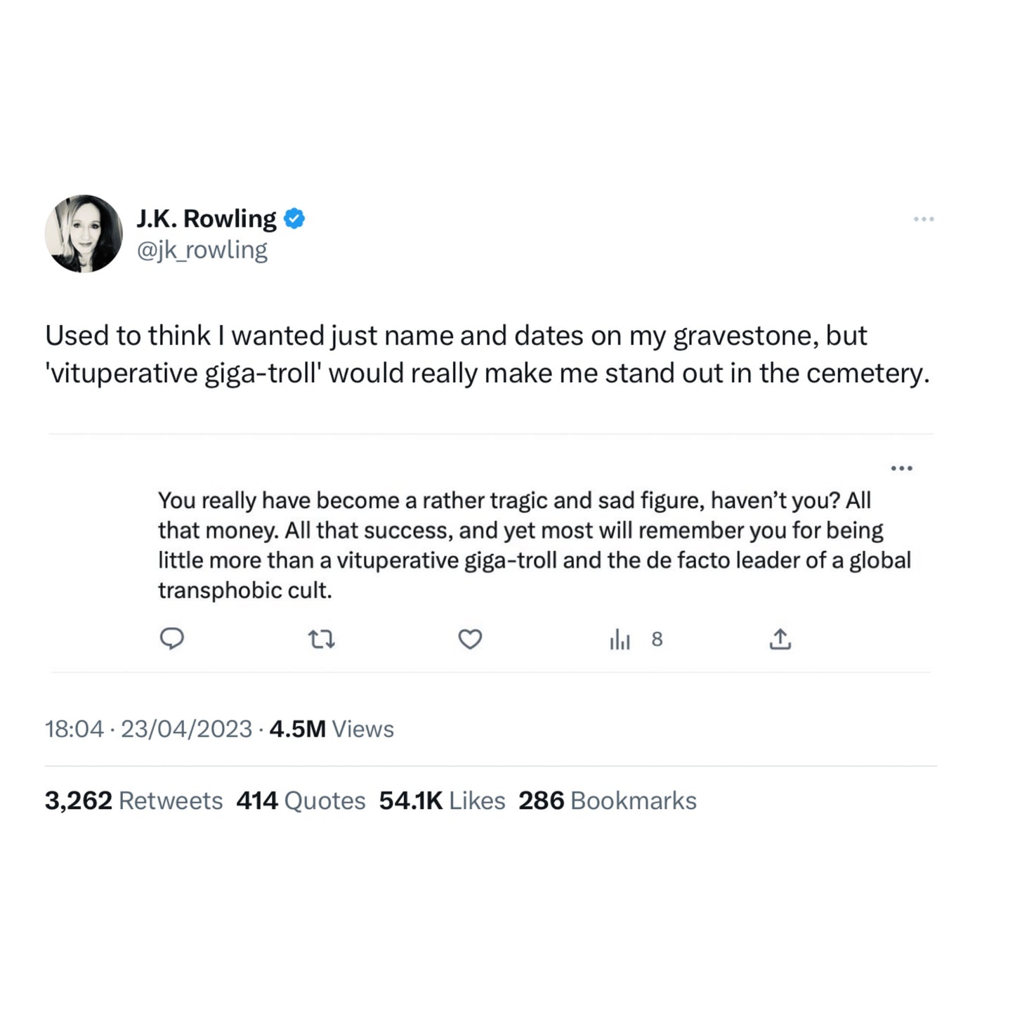 Vituperative Giga-Troll Tote Bag