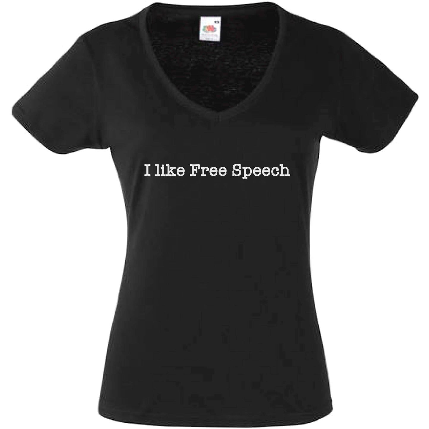 I Like Free Speech V-Neck T-Shirt Ladyfit