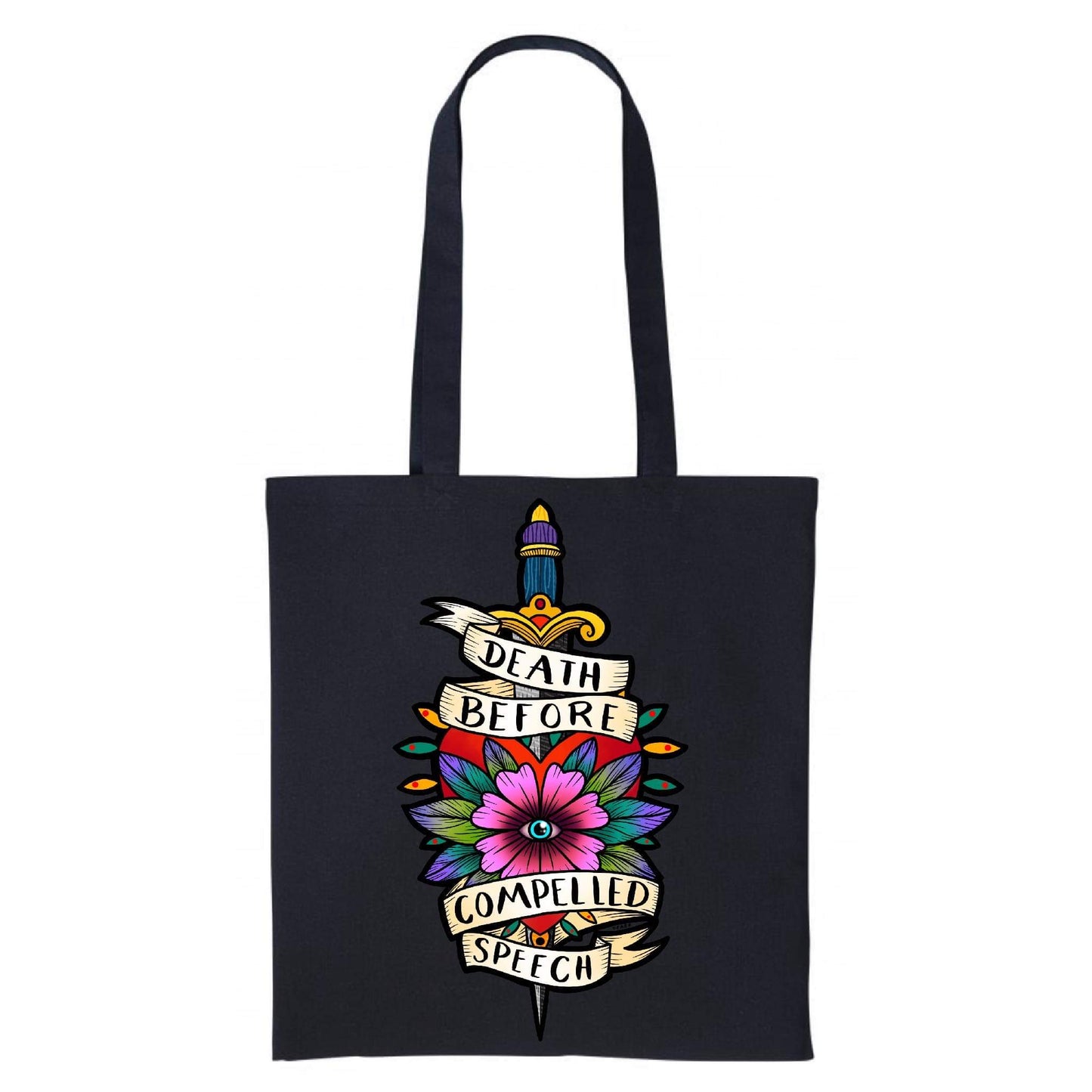 Death Before Compelled Speech Tote Bag