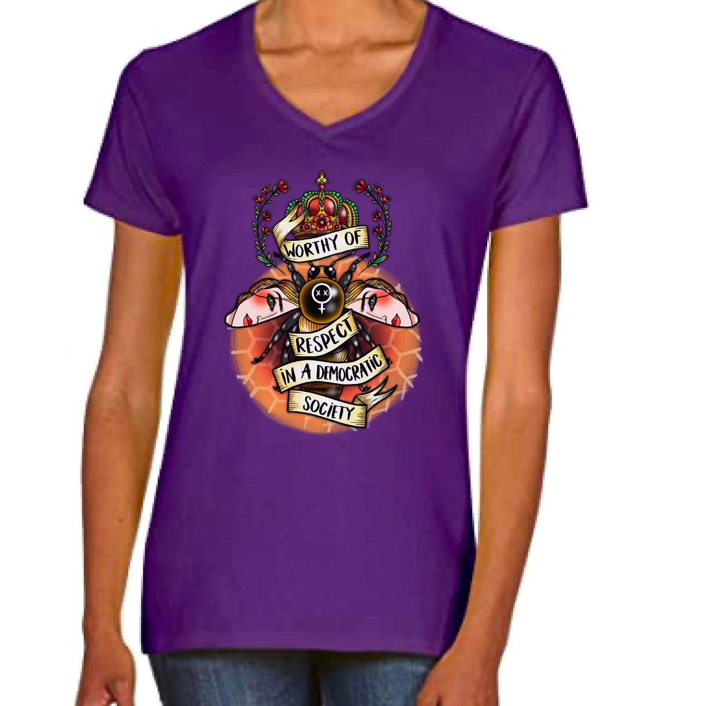 WORIADS VNeck T-Shirt Ladyfit