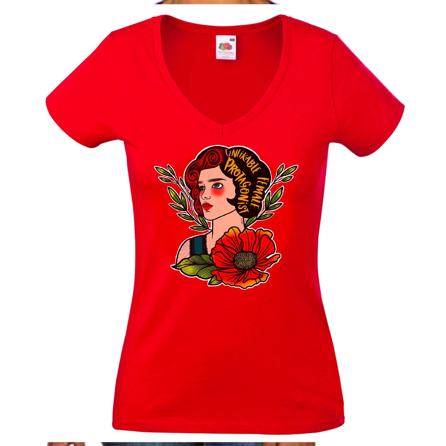 Protagonist V-Neck T-Shirt Ladyfit