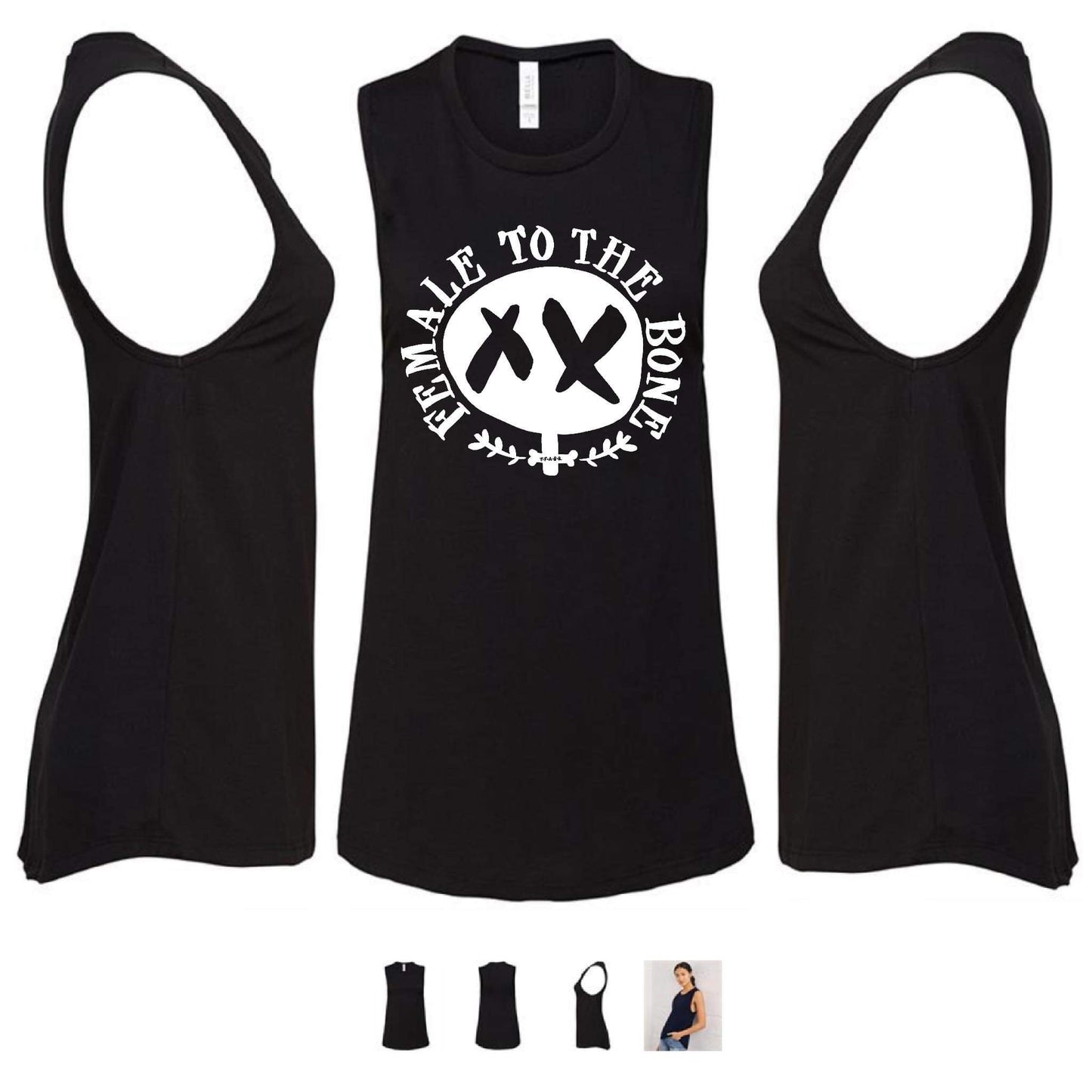Female To The Bone - Muscle Tank Vest Top