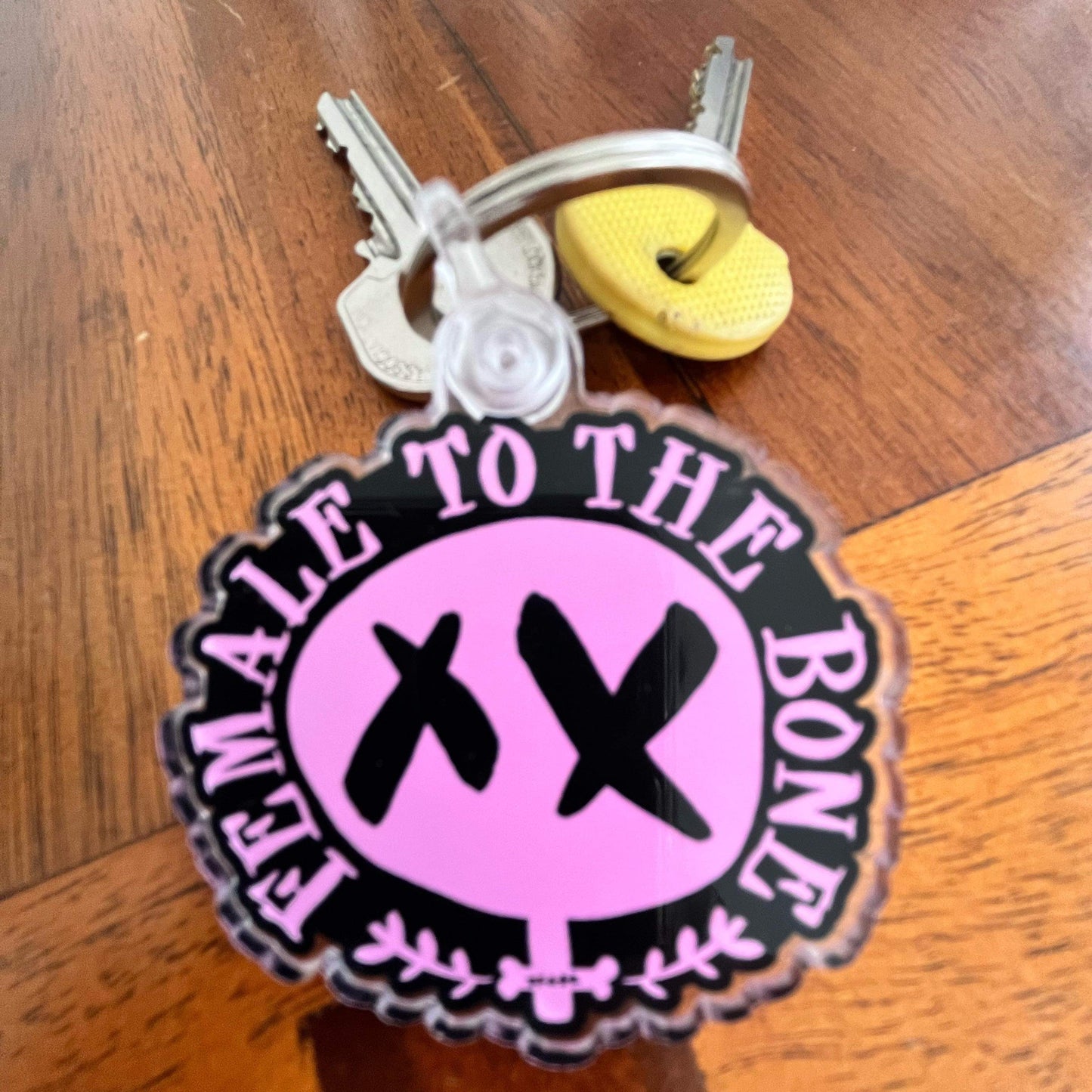 Female To The Bone Keyring