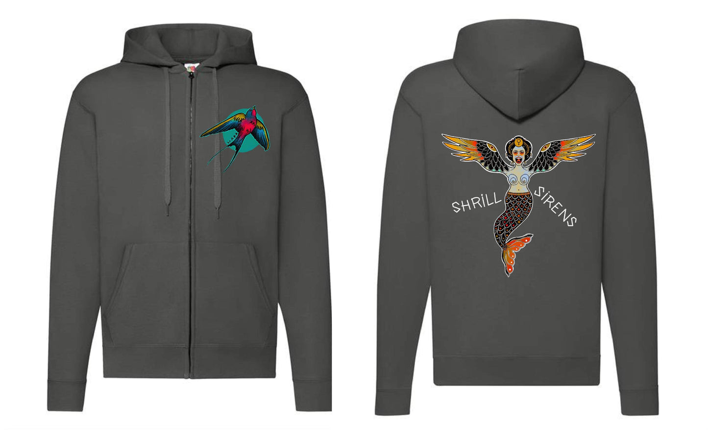 Shrill Sirens Zip-Up Hoodie