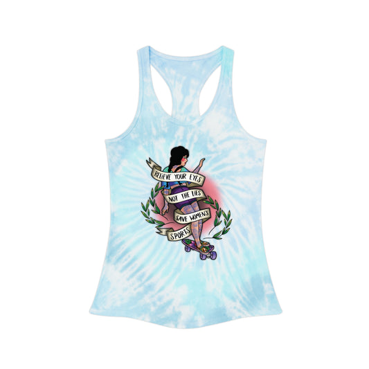 Save Women’s Sports - Tie Dye Racerback Tank Top