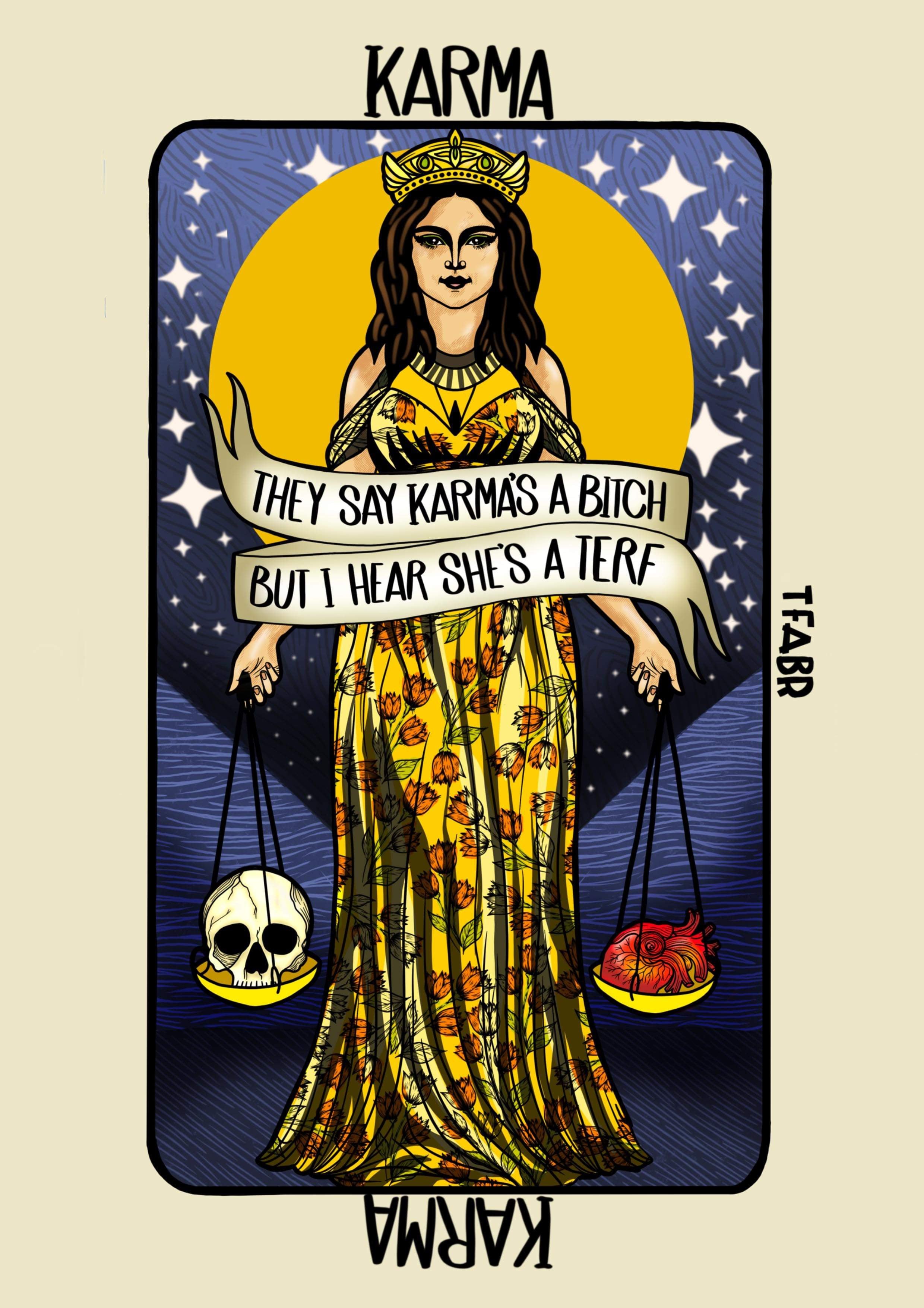 Karma Stickers Reputation Karma Sticker – The Famous Artist Birdy Rose