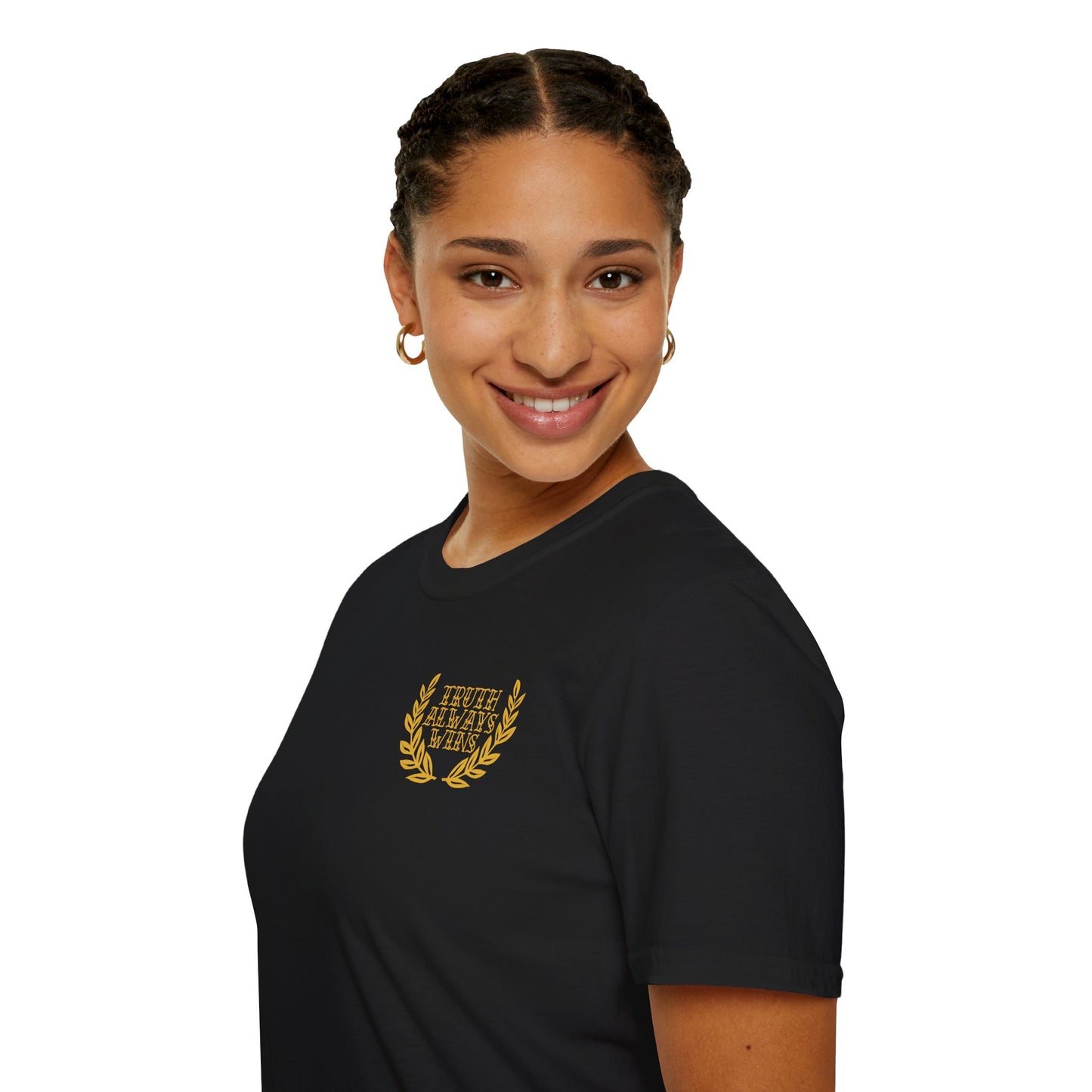 Truth Wins - Unisex Softstyle T-Shirt (Front&Back).